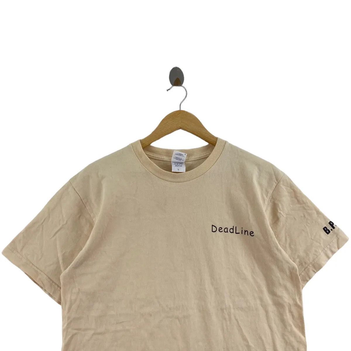 Vintage DEADLINE CREW Black People Movement Tee Shirt Top No War Size L / US 10 / IT 46 - 2 Thumbnail