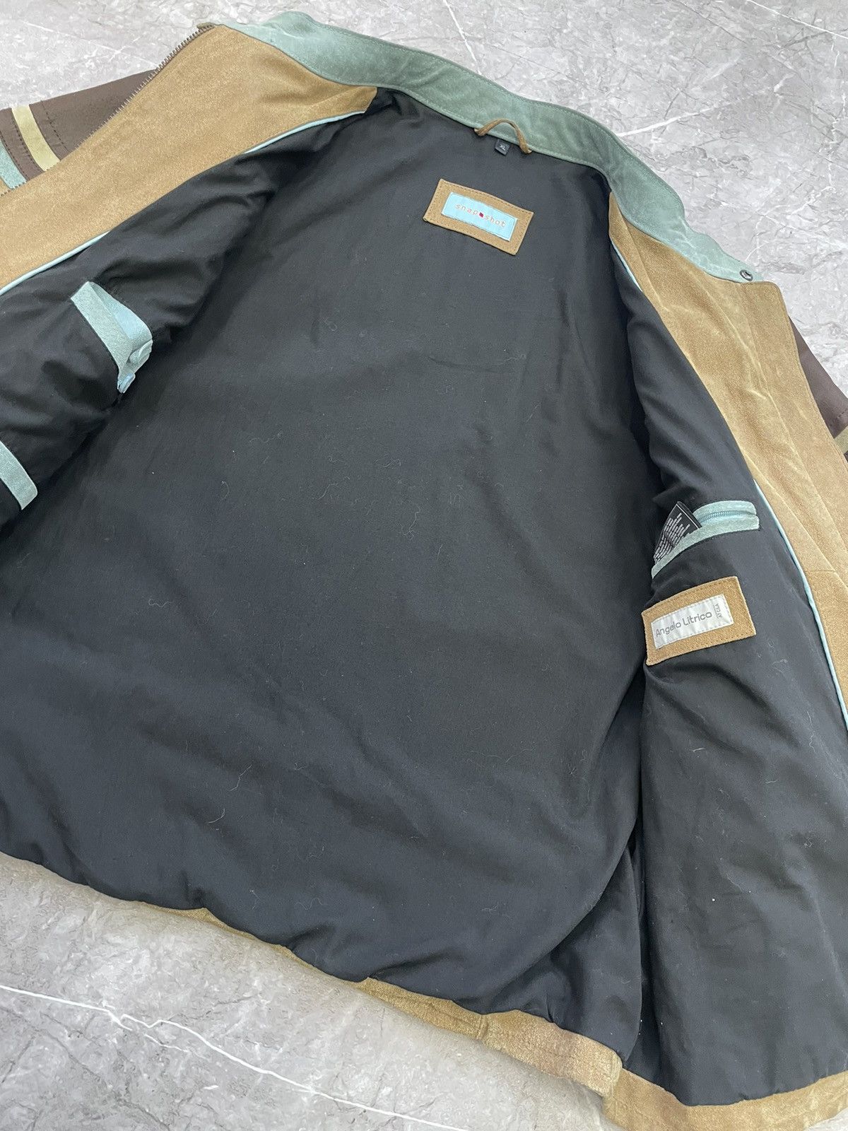Other Rare Vintage 90s leather jacket Brown faded racing Japanese Size US XL / EU 56 / 4 - 9 Thumbnail