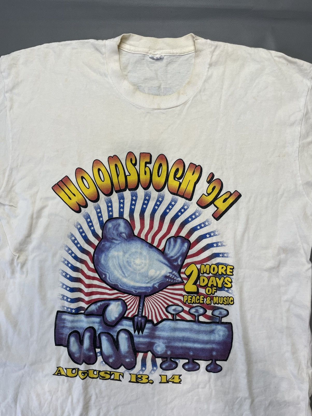 Band Tees Rare Vintage Woodstock 94 Tee shirt Size US XL / EU 56 / 4 - 3 Thumbnail