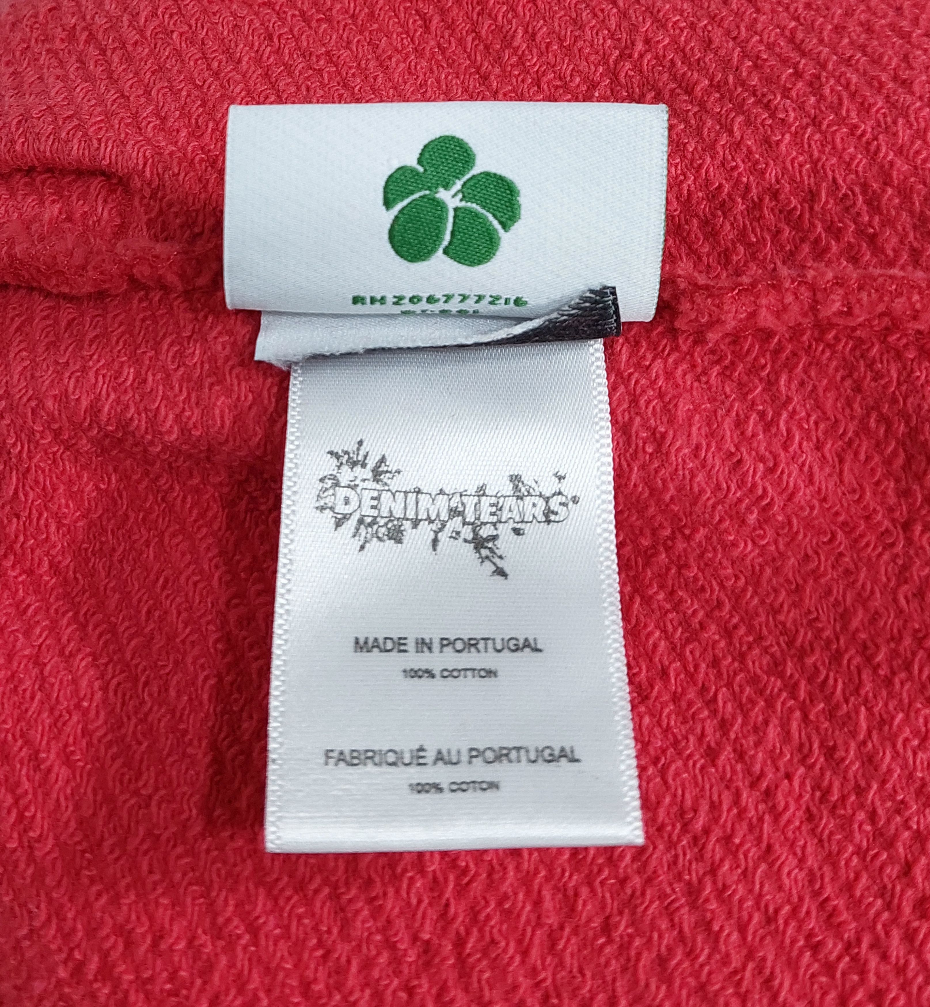 DENIM TEARS cotton wreath sweatpants - red L Size US 34 / EU 50 - 4 Thumbnail