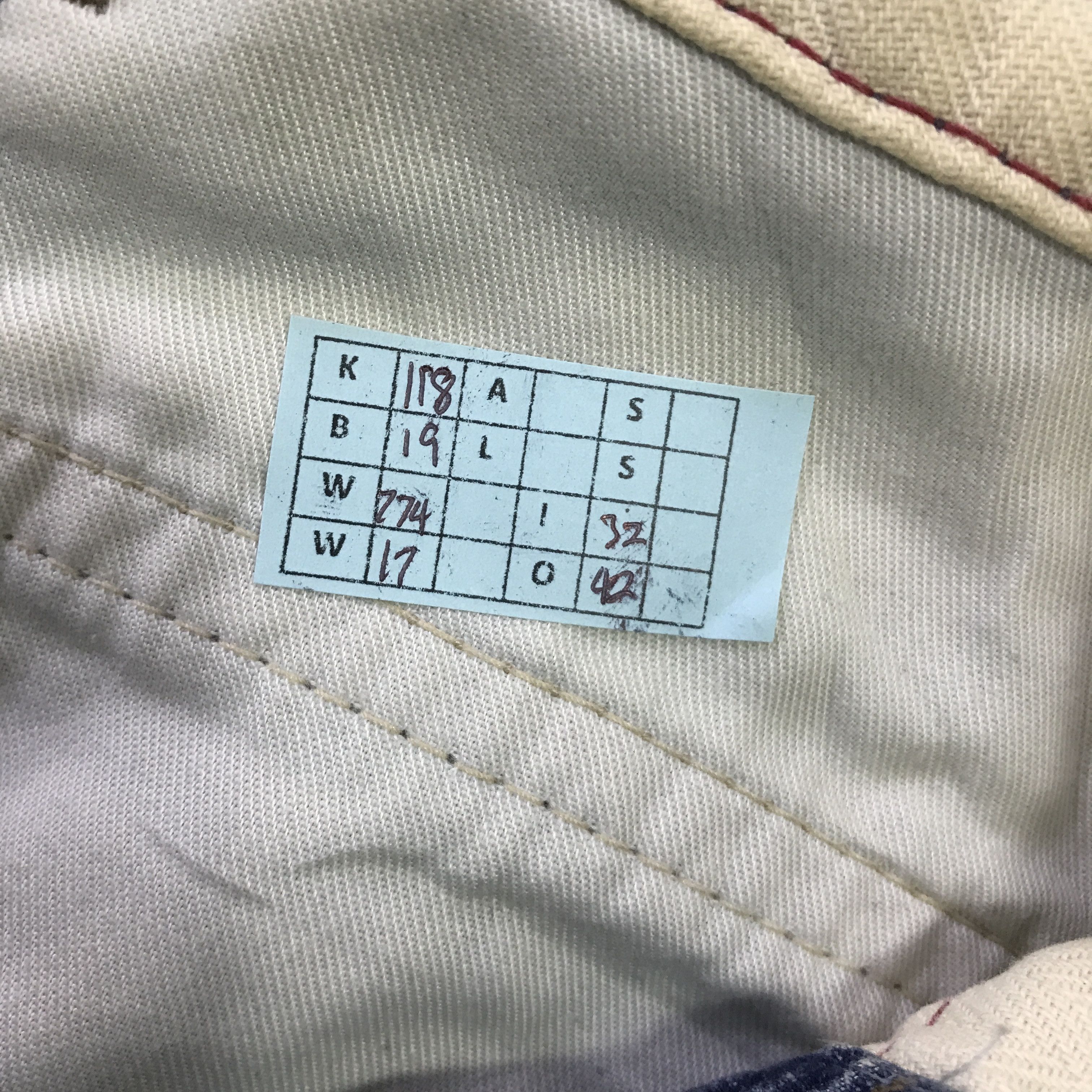 Marithe + Francois Girbaud LE JEAN DE DENIM K118B19 Size US 33 - 17 Thumbnail