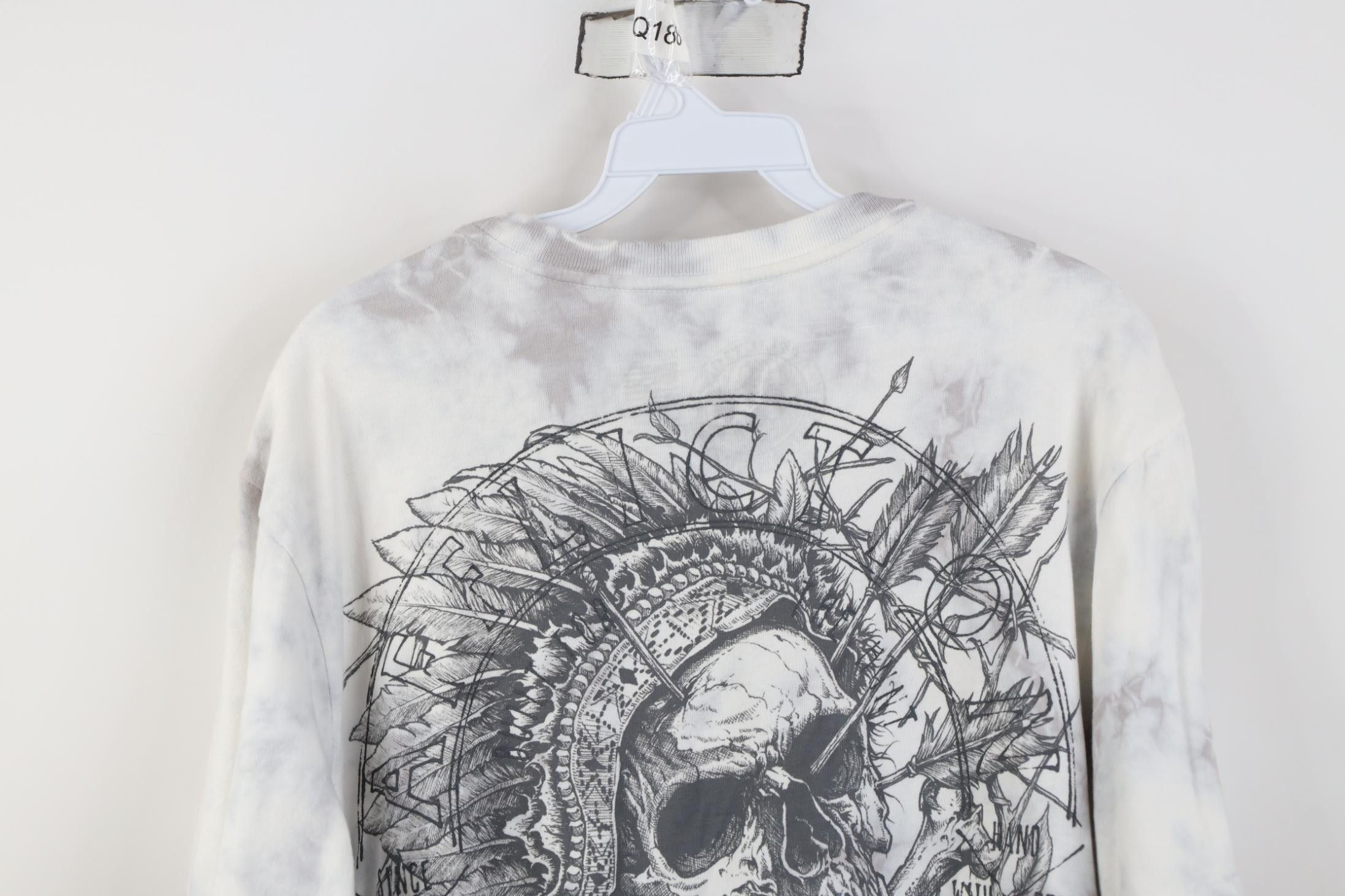 Affliction Affliction Wash Indian Skull Skeleton UFC MMA T-Shirt USA Size US M / EU 48-50 / 2 - 12 Thumbnail