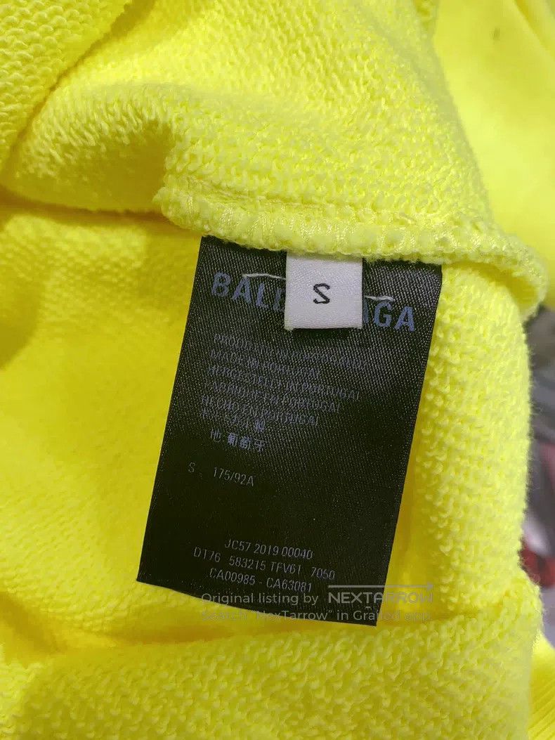 Balenciaga Balenciaga Hooded Sweatshirt, Neon Color S Size Size US S / EU 44-46 / 1 - 6 Thumbnail