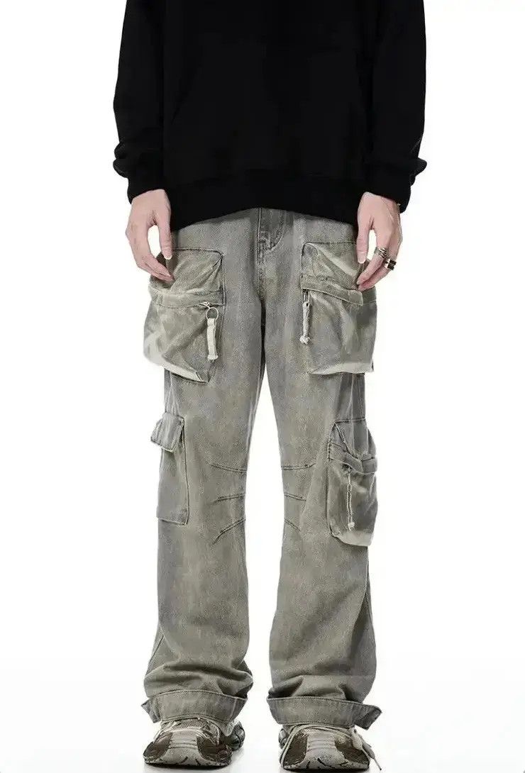 Japanese Brand Streetwear distressed hiphop cargo baggy pants y2k Size US 30 / EU 46 - 1 Thumbnail