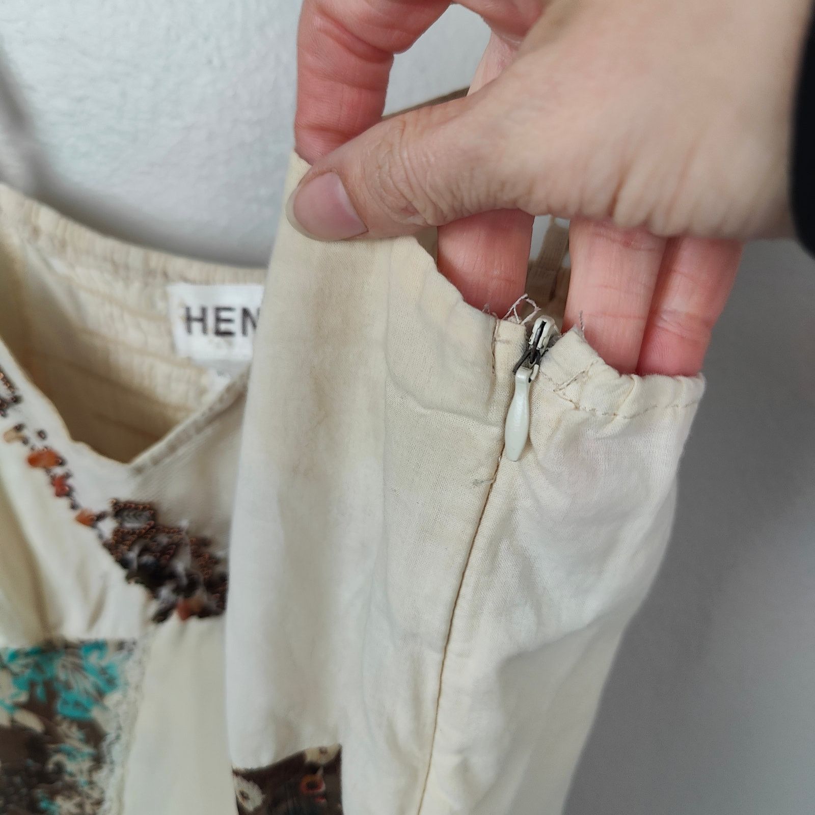 Other Vintage Y2K Hendi Babydoll Tank Top Womens Small Cream Size S / US 4 / IT 40 - 6 Thumbnail
