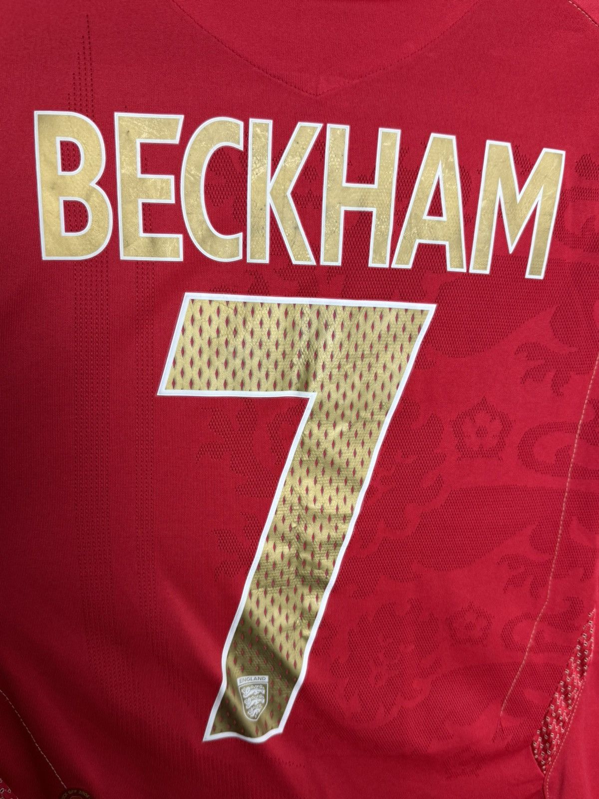 Umbro England National Team 06/08 Away Beckham Football Shirt Size M / US 6-8 / IT 42-44 - 3 Thumbnail