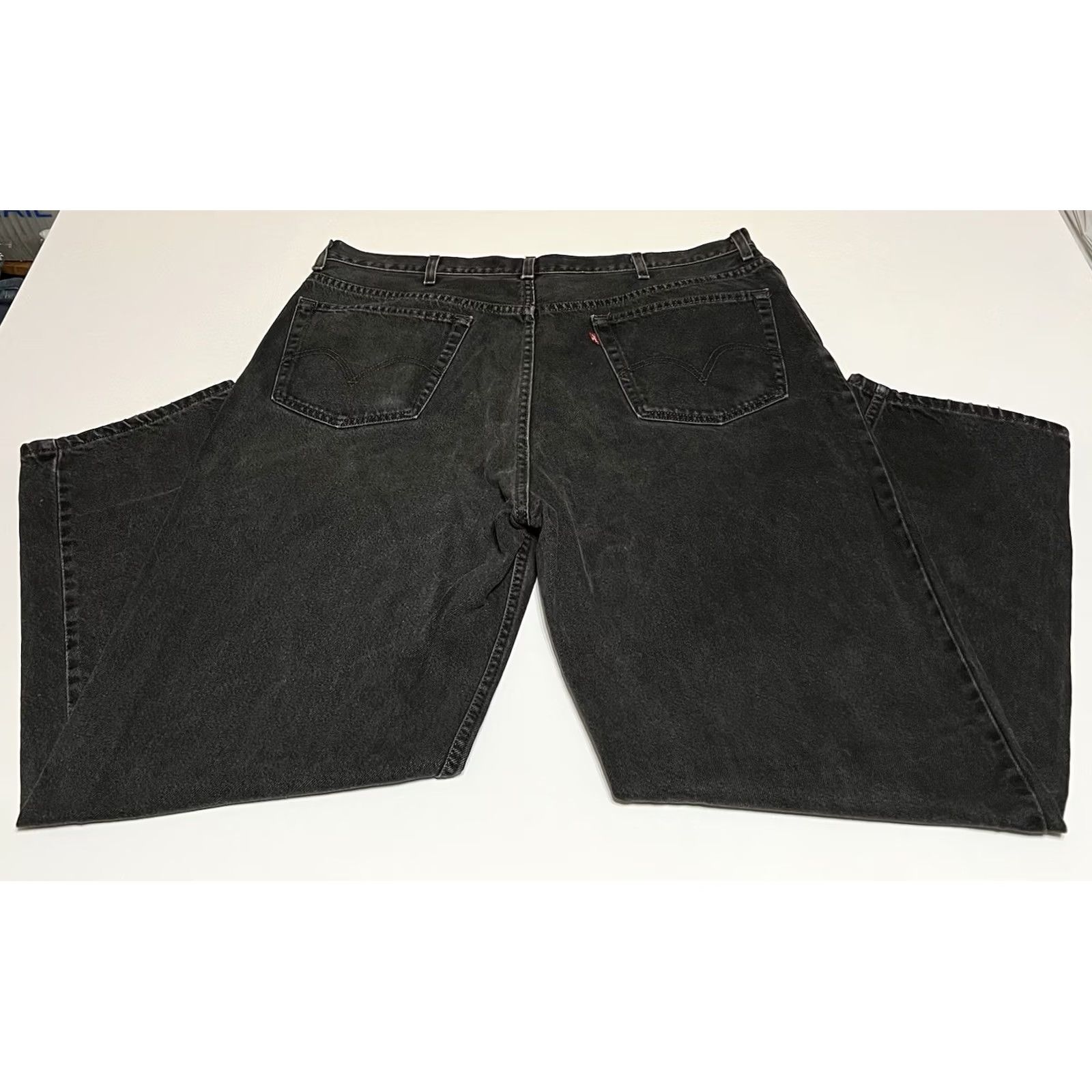 Levi's Levi's 560 Jeans Regular 41x30 Black Denim Relaxed Tapered Comfort Fit 5-Pocket Mens Y2K Vintage: No Size US 41 - 2 Thumbnail
