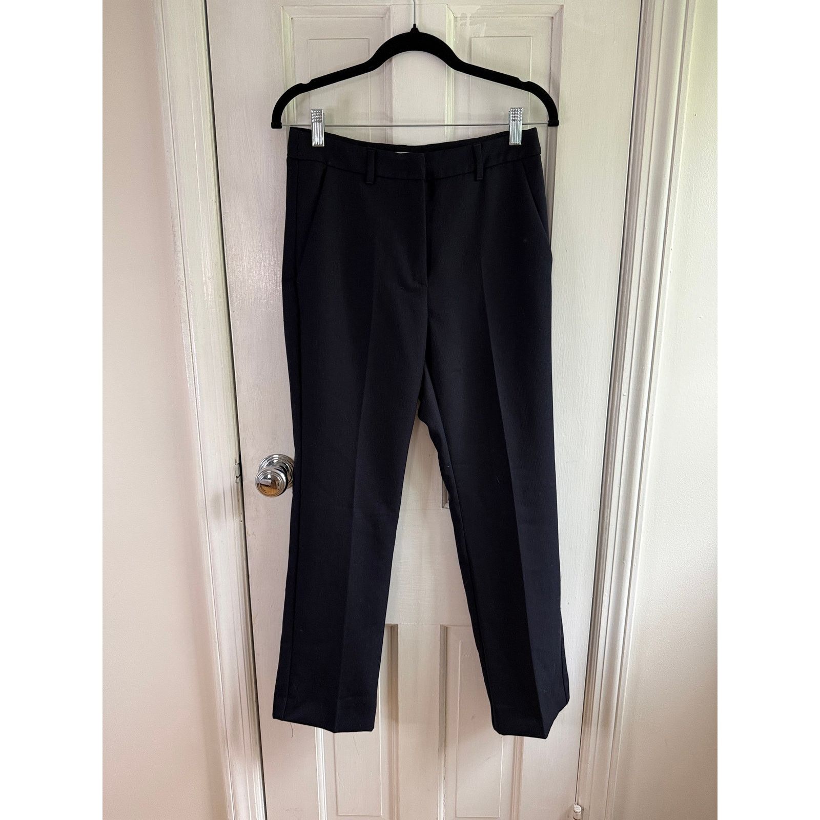 Marella Marella Gargano Long Trousers Dark Navy Tailored Straight 4 Size 27" / US 4 / IT 40 - 1 Thumbnail