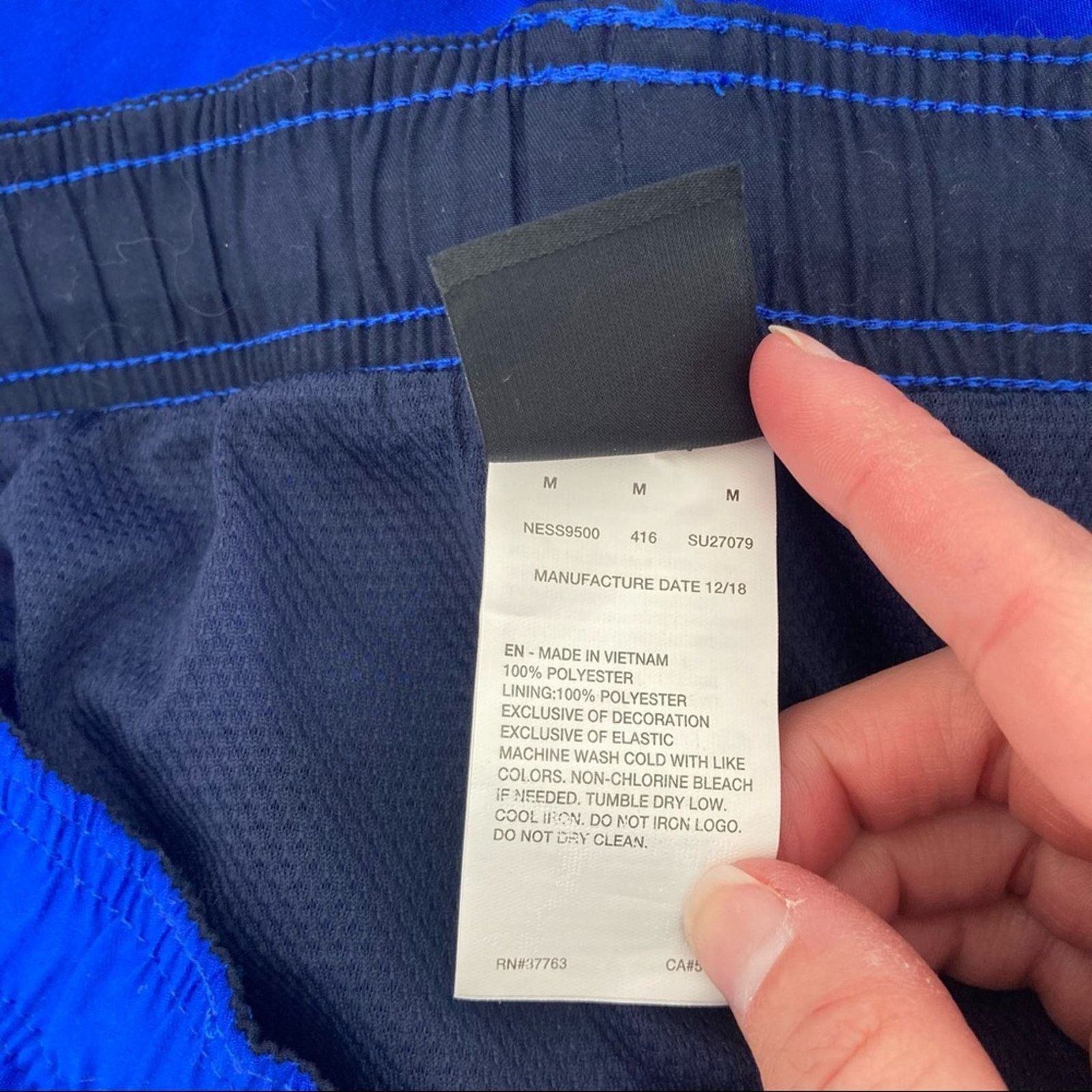 Nike Nike Blue Bathing Suit Swim Trunks Sz M Size US 29 - 5 Thumbnail