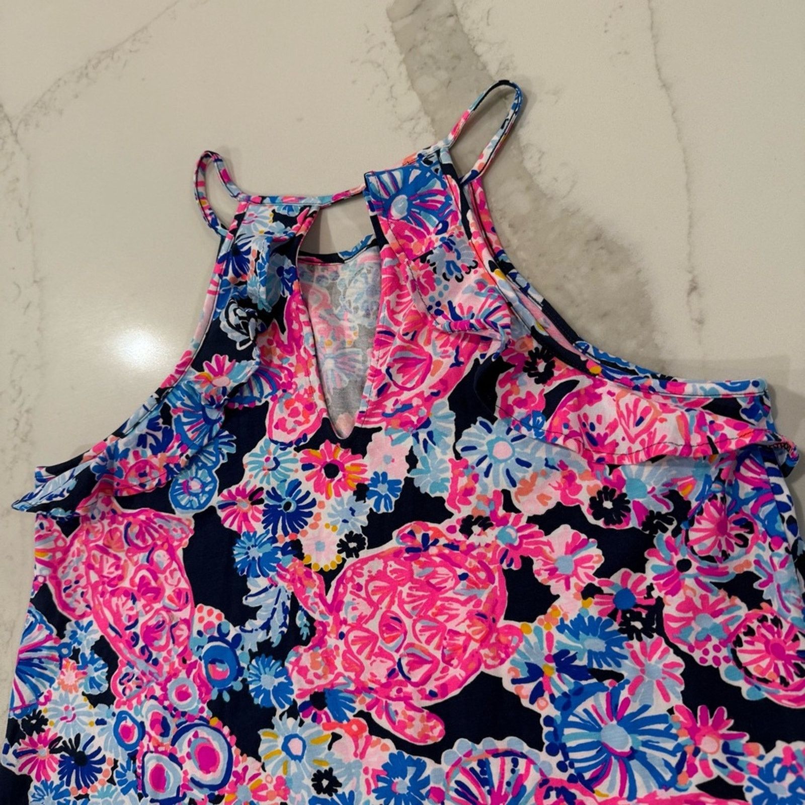 Lilly Pulitzer Lilly Pulitzer Billie Top Sleeveless Ruffle Tank Women Small Size S / US 4 / IT 40 - 9 Thumbnail