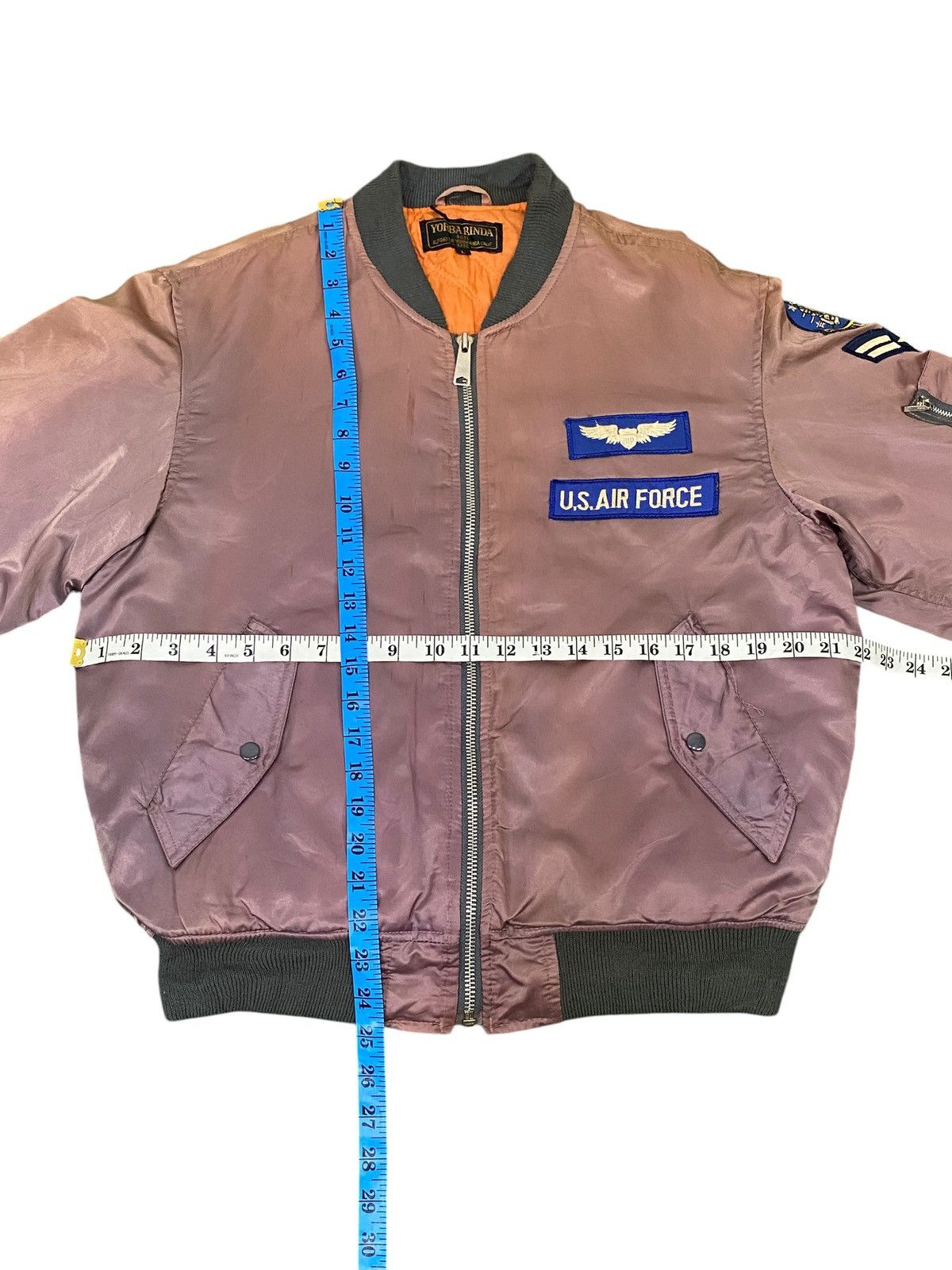 Vintage Vintage us air force sunfaded bomber jacket Size US L / EU 52-54 / 3 - 5 Thumbnail