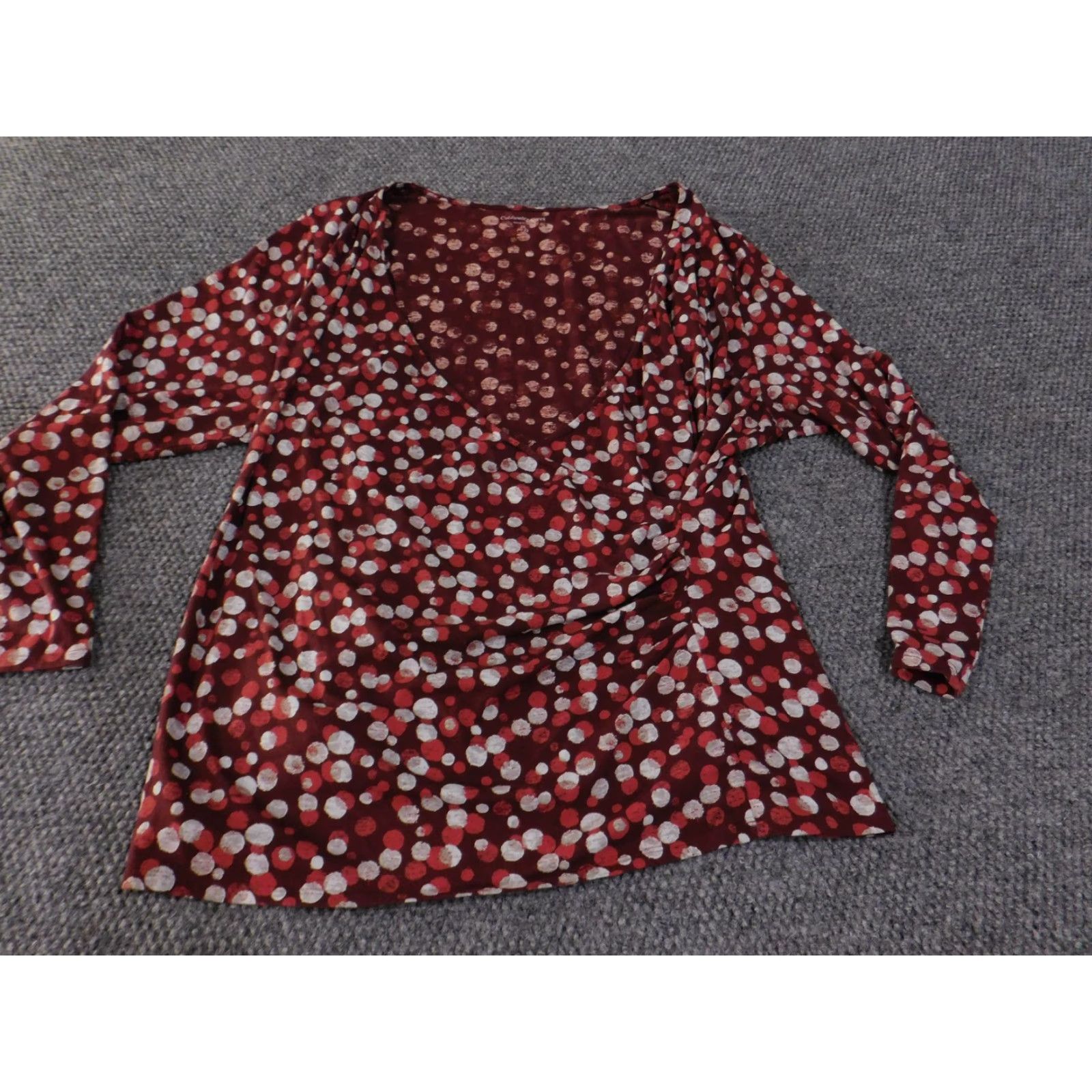 Coldwater Creek Coldwater Creek Shirt Womens Polka Dot 2X Long Sleeve Top Size XXL / US 16-18 / IT 52-54 - 4 Thumbnail