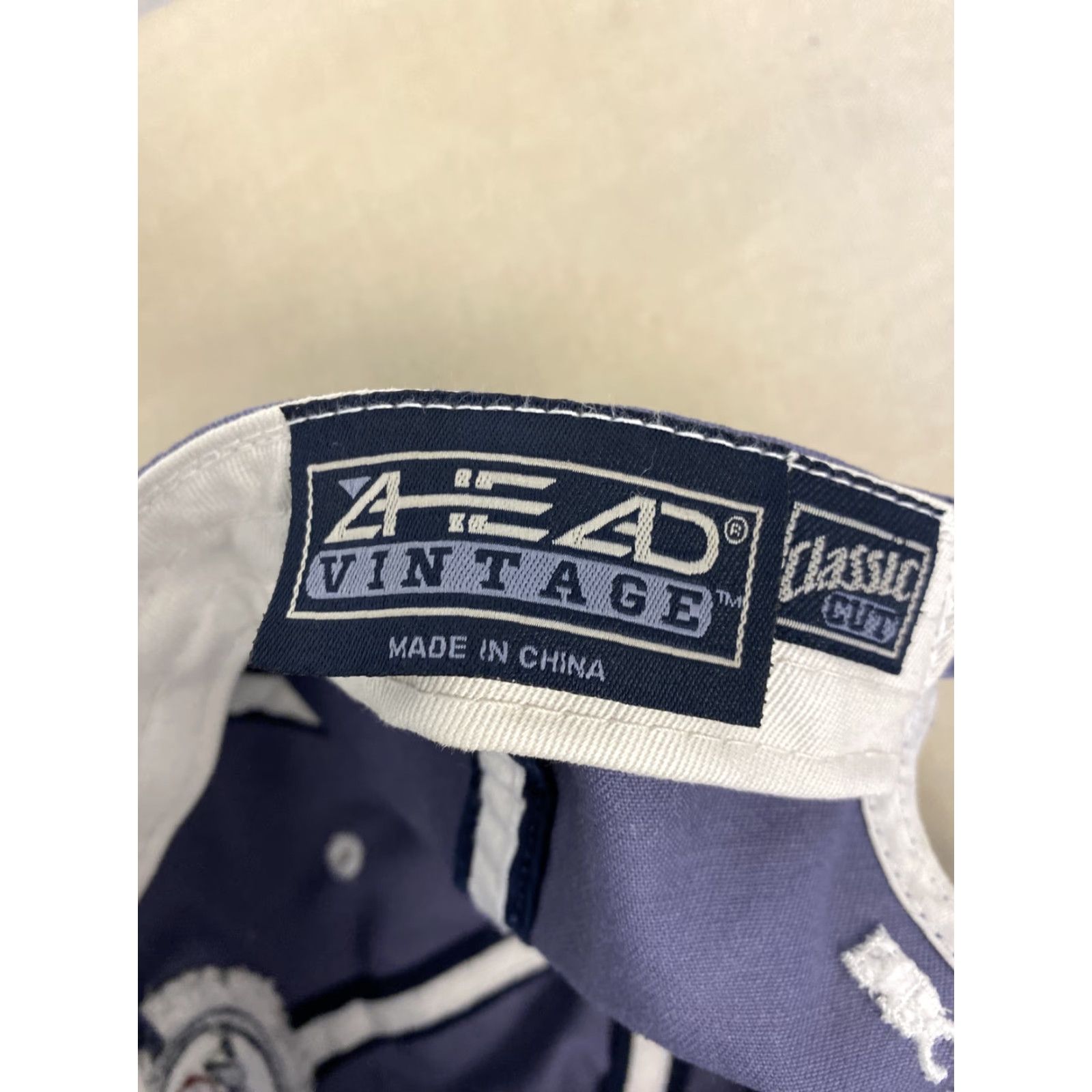 Vintage VINTAGE Ahead Baseball Cap Unisex Adults One Size Blue Adjustable Hat Champs Flint Logo Size ONE SIZE - 8 Thumbnail