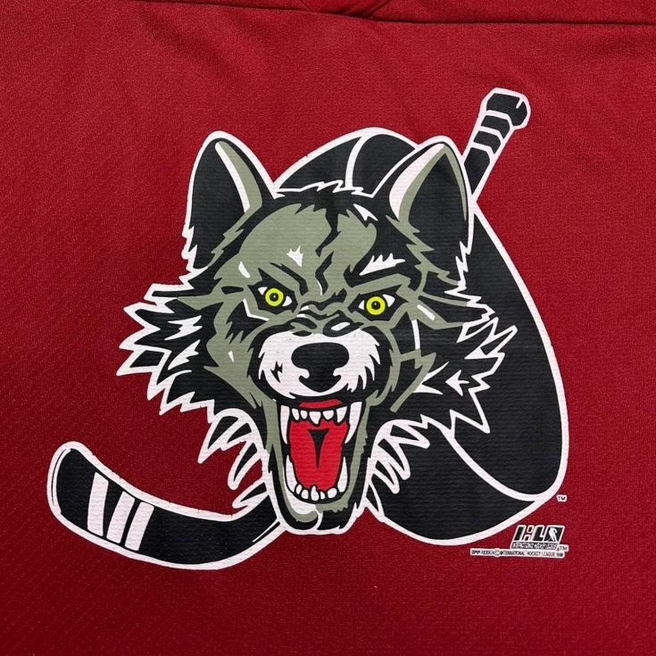 NHL × Vintage Vintage Chicago Wolves IHL Hockey Jersey Size US L / EU 52-54 / 3 - 4 Thumbnail