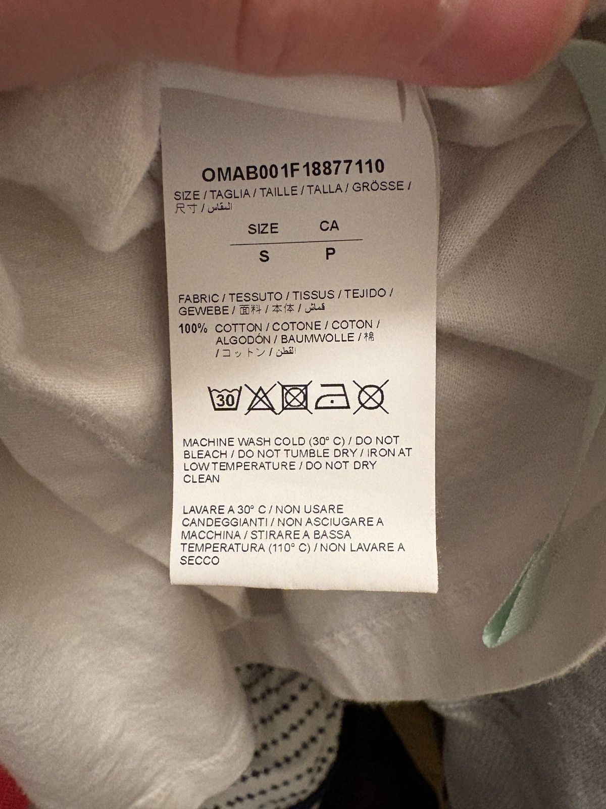 Off white longs sleeve
