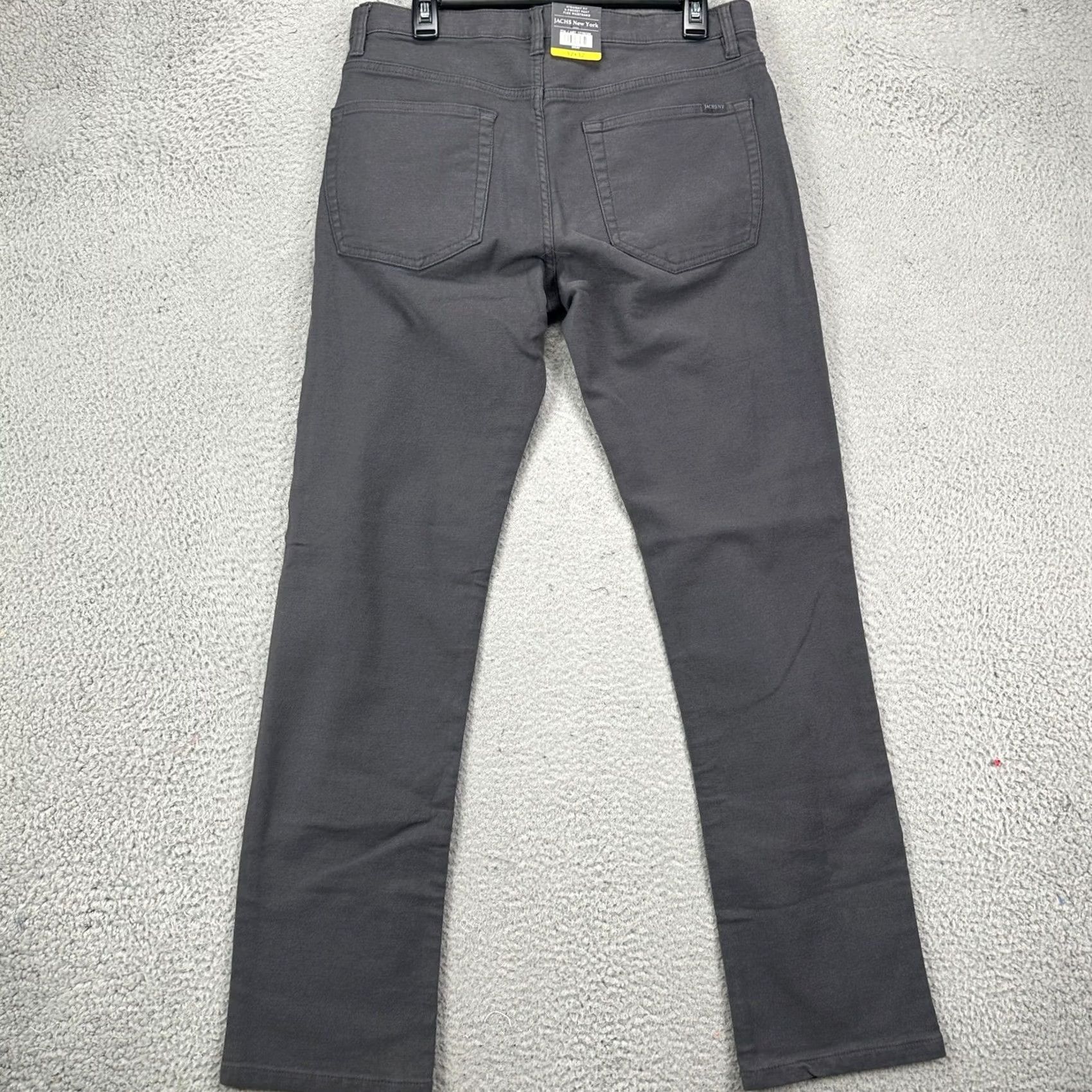 Vintage JACHS NY Jeans Straight Fit Mens 32X32 Gray Flex Performance Stretch NEW Size US 32 / EU 48 - 3 Thumbnail