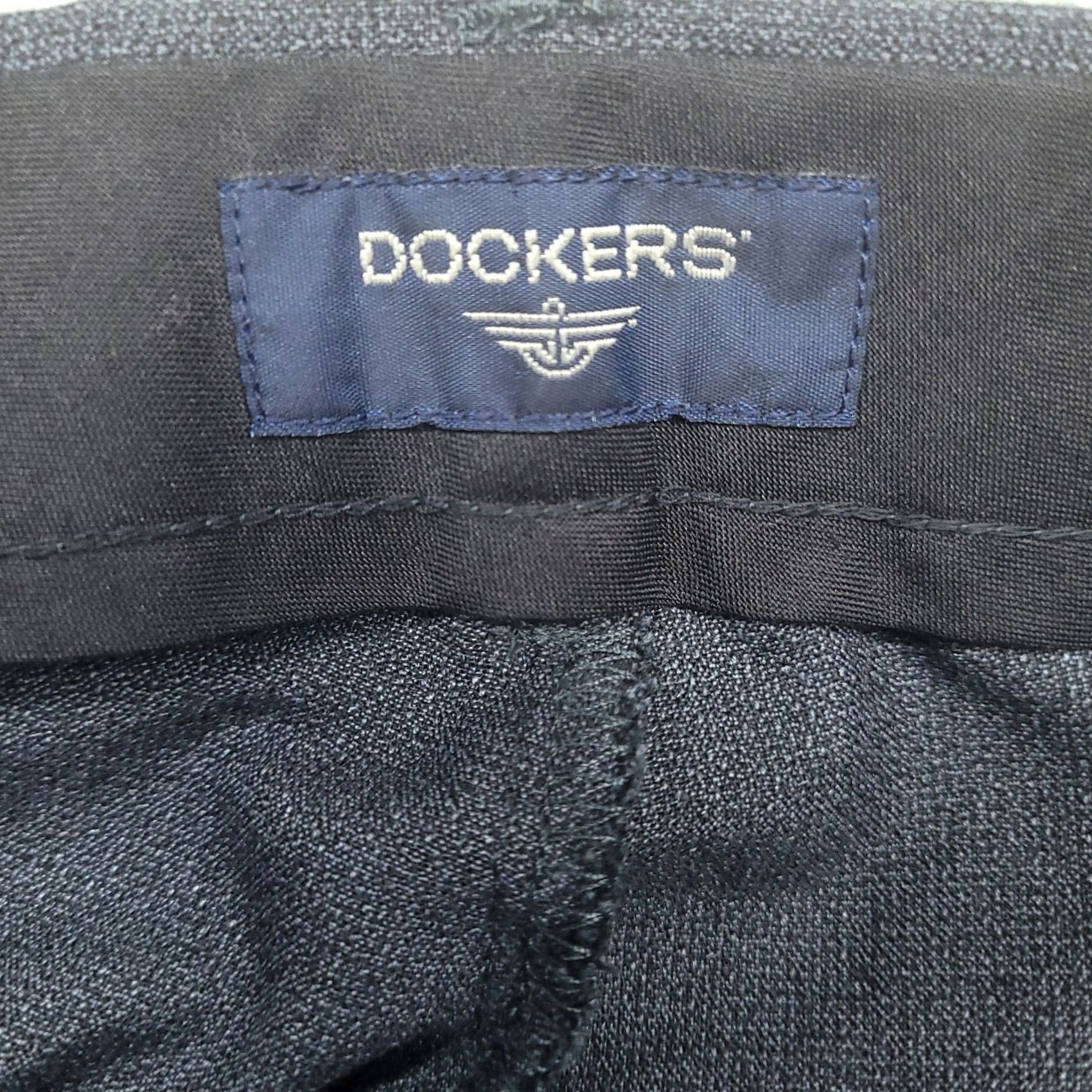 Dockers DOCKERS Men's Pants - Pleated / Cuffed - 36x30 - Gray - Polyester, Rayon - Regular Fit - Dress Pants Size US 36 / EU 52 - 5 Thumbnail