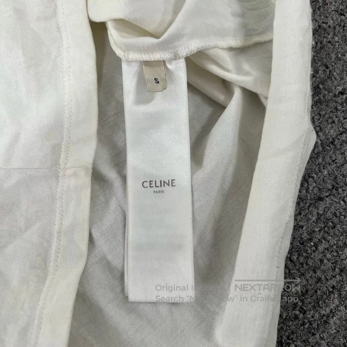 Celine Celine White Triomphe Short. Size S / US 4 / IT 40 - 6 Thumbnail