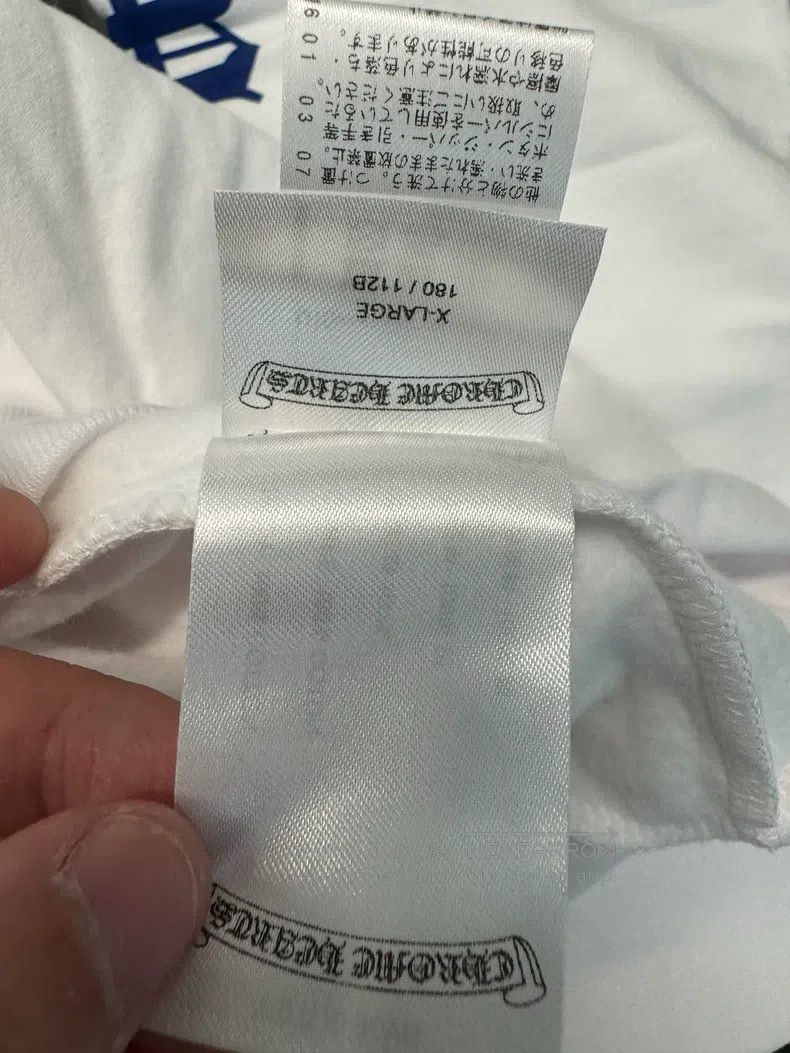 Chrome Hearts CHROME HEARTS Size XL White arm blue letter zipper hoodie Size US XL / EU 56 / 4 - 7 Thumbnail