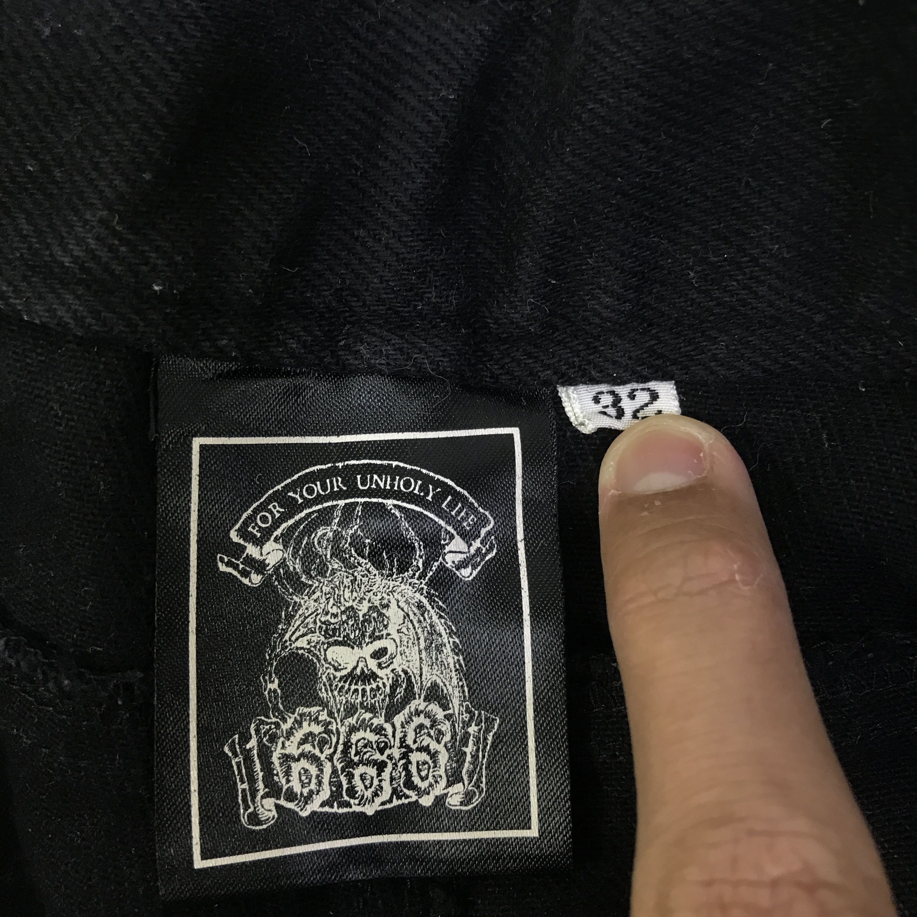 Japanese Brand for your unholy life 666 Skinny design punk panstK130B15 Size US 32 / EU 48 - 15 Thumbnail