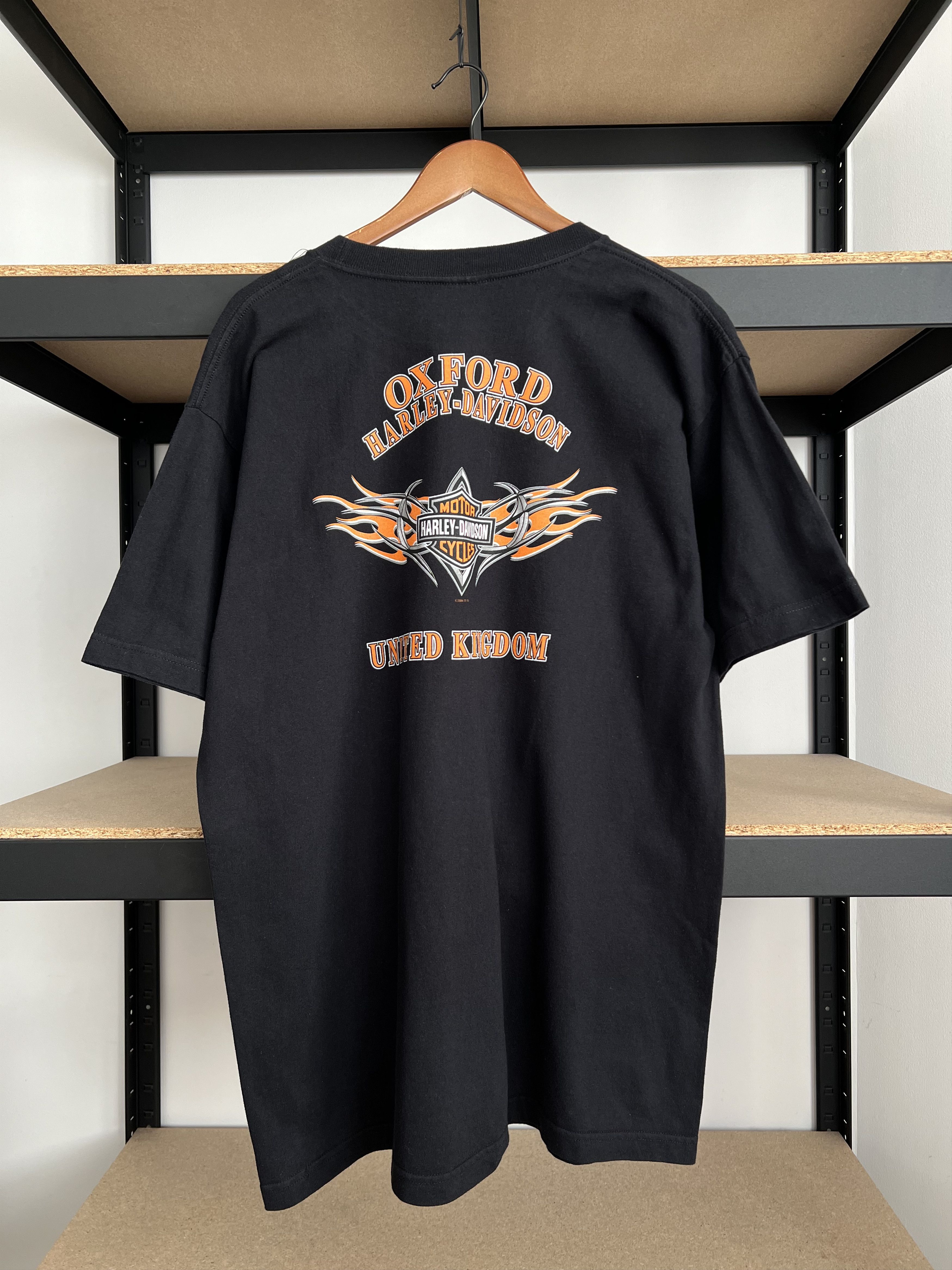 Harley Davidson Vintage 2006 Harley Davidson Motorcycle Oxford Uk T-shirt Size US XL / EU 56 / 4 - 4 Thumbnail