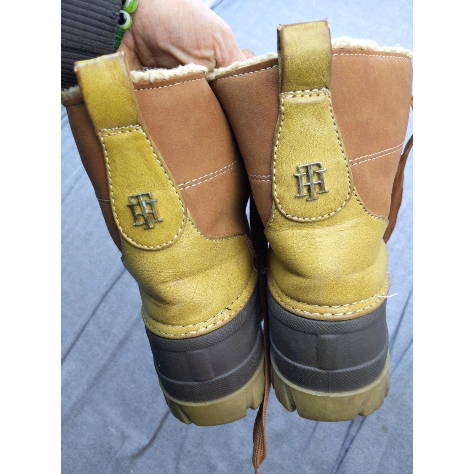 Tommy Hilfiger Tommy Hilfiger Snow Boots Womens Size 6 Brown Faux Fur Lace Up Ankle Winter Boots Size US 6 / IT 36 - 5 Thumbnail