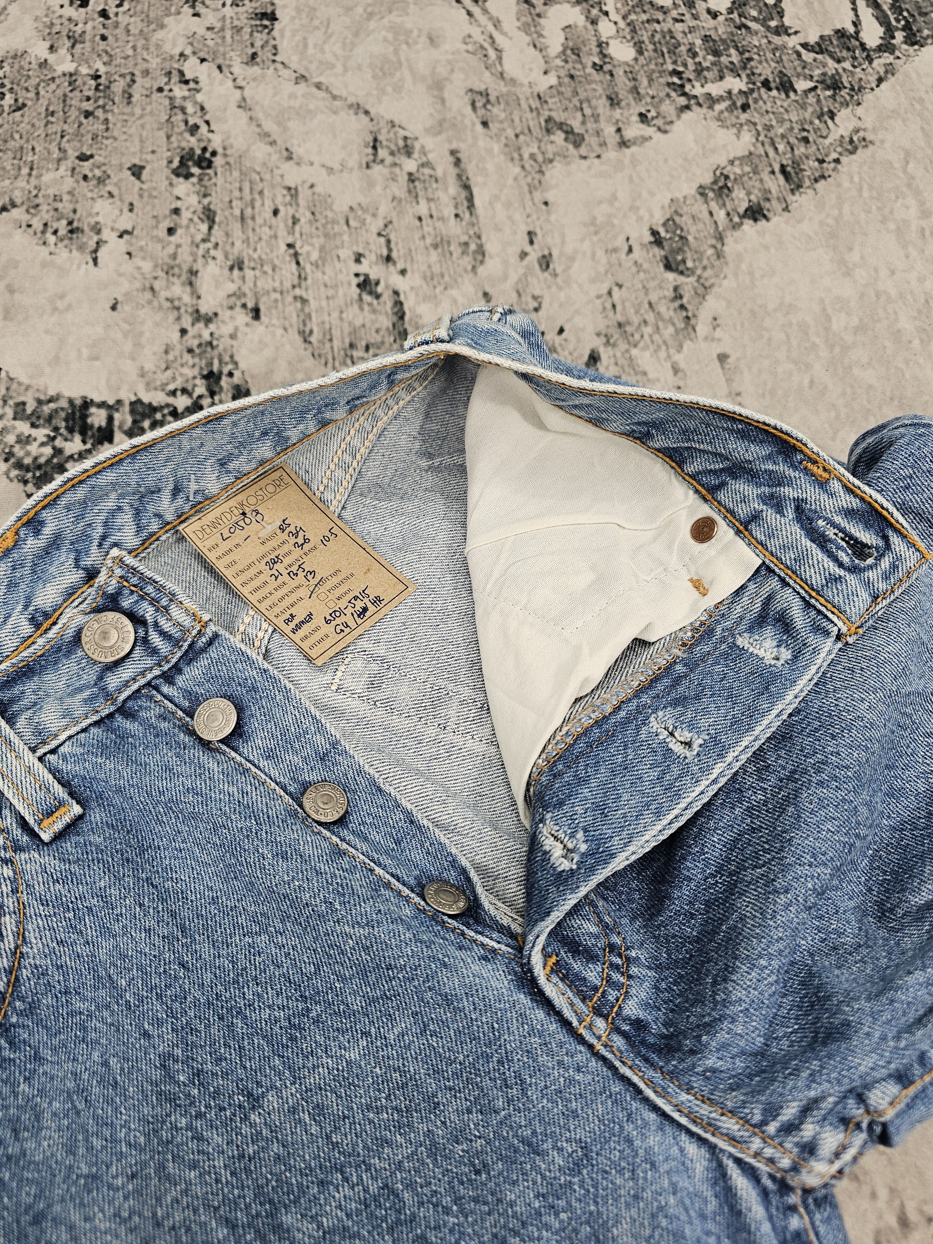 Levi's Vintage Clothing Vtg 90'S LEVIS 6501 For Women High Rise Faded Jeans L0508 Size 25" / US 0 / IT 36 - 9 Thumbnail