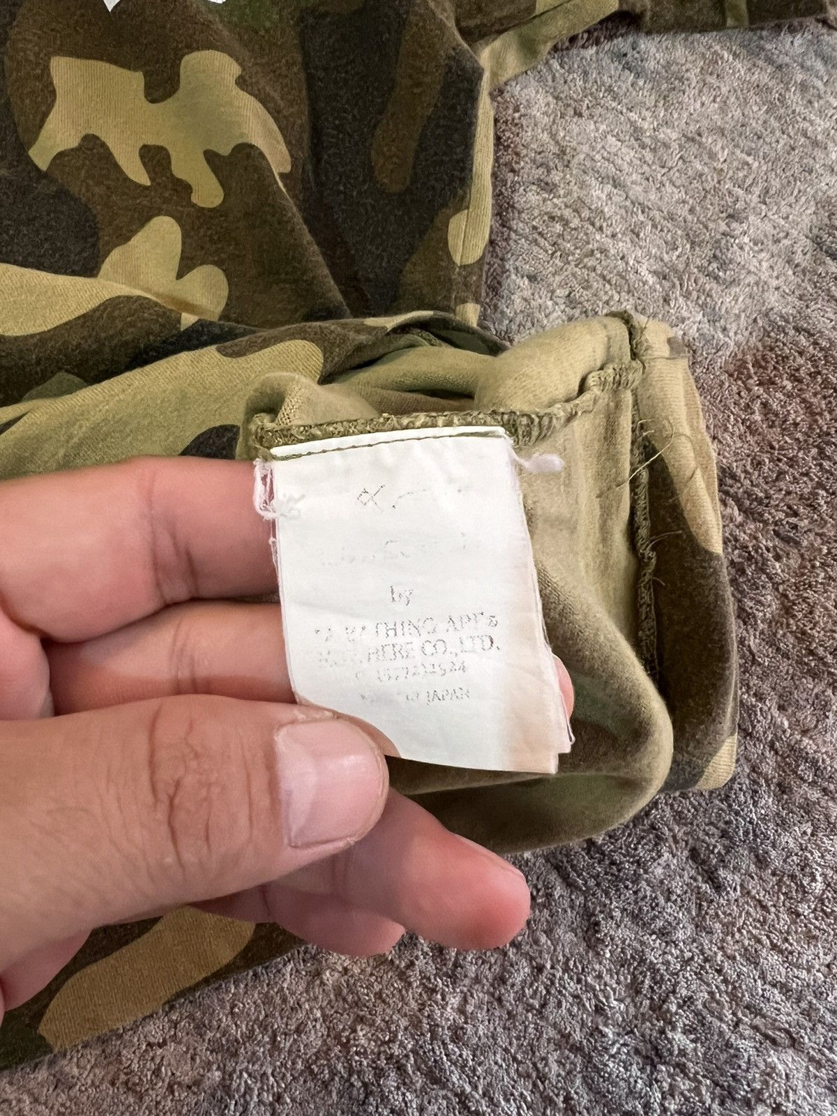 Bape × Vintage Woodland Camo College Tee Size US M / EU 48-50 / 2 - 10 Thumbnail