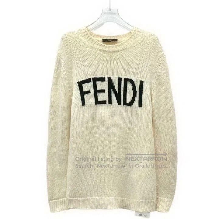 Fendi Fendi Logo Letter Wool Crewneck Sweater. Size US L / EU 52-54 / 3 - 1 Thumbnail