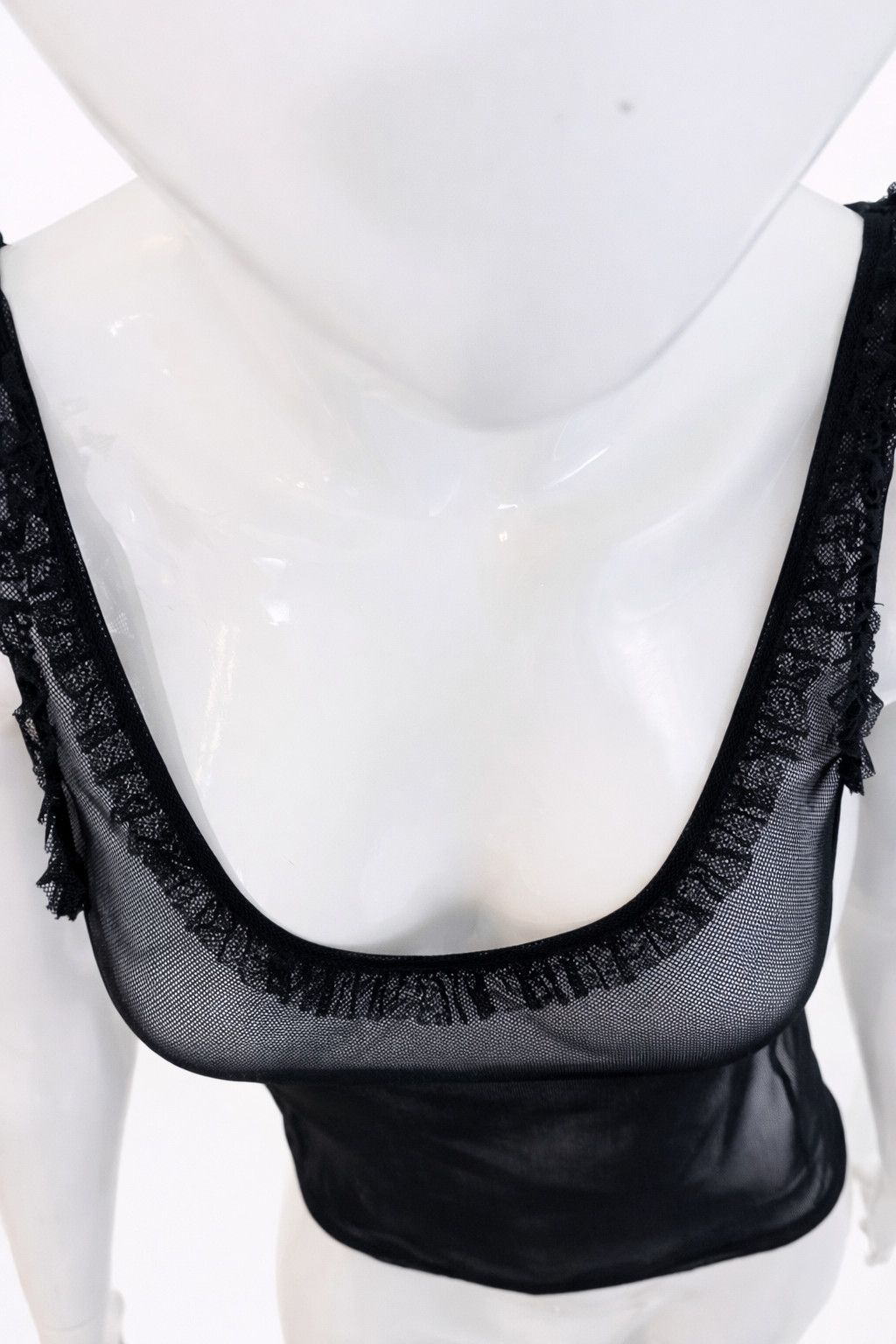 Dolce & Gabbana Dolce & Gabbana Sheer Mesh Rhinestone Transparent Top Size US XS / EU 42 / 0 - 5 Thumbnail