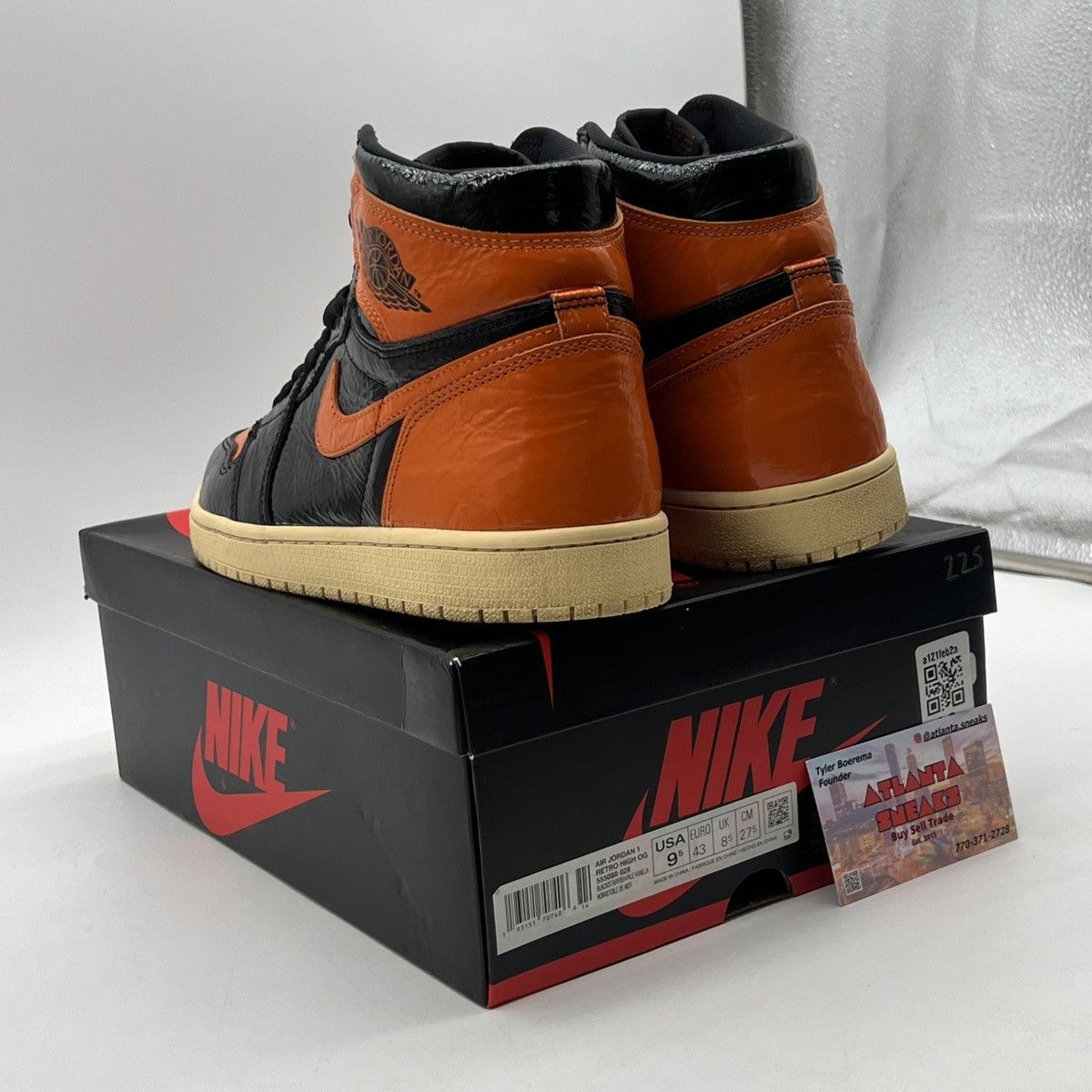 Nike Air Jordan 1 high shattered backboard 3.0 Size US 9.5 / EU 42-43 - 4 Thumbnail