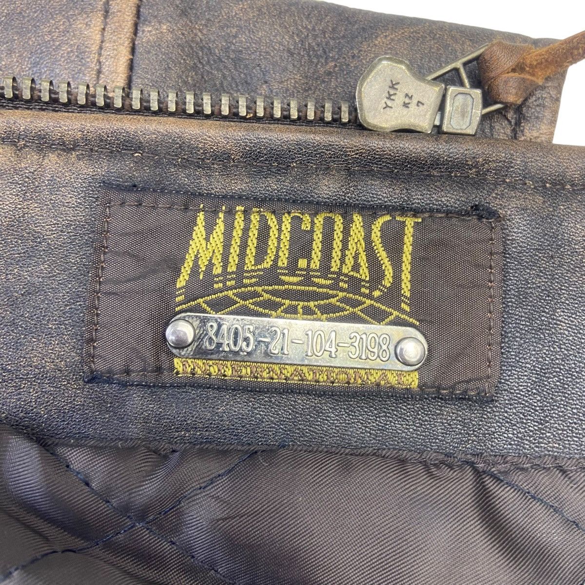 Genuine Leather Vtg 80s Midcoast International Original American Trade Mark Size US M / EU 48-50 / 2 - 19 Thumbnail