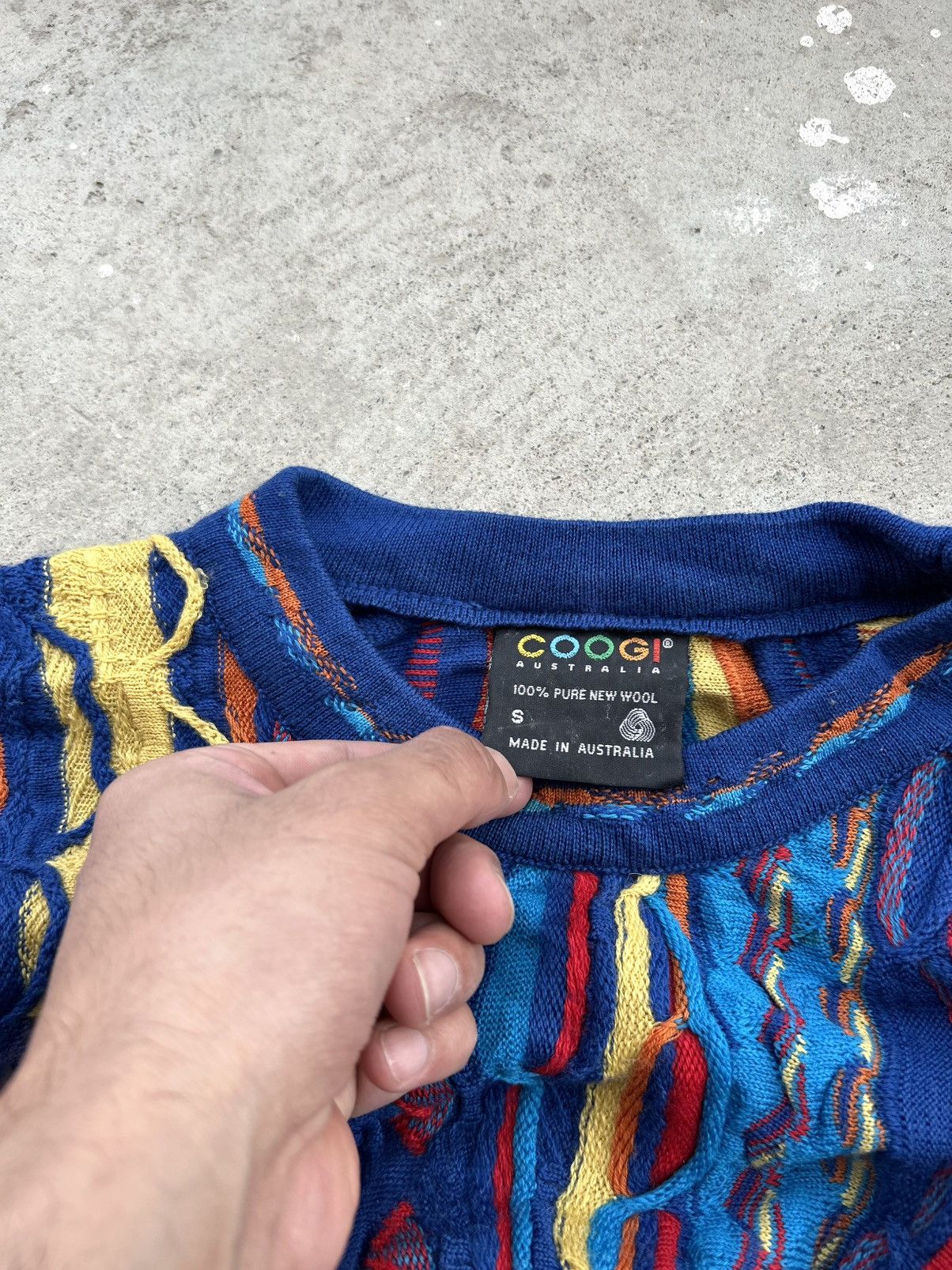 Coogi CRAZY RARE COOGI 3D COLOUR CABLE KNIT Size US M / EU 48-50 / 2 - 6 Thumbnail