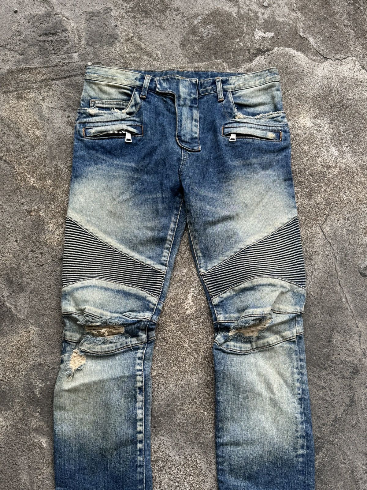 Balmain Balmain Decarnin Biker Denim Size US 32 / EU 48 - 3 Thumbnail
