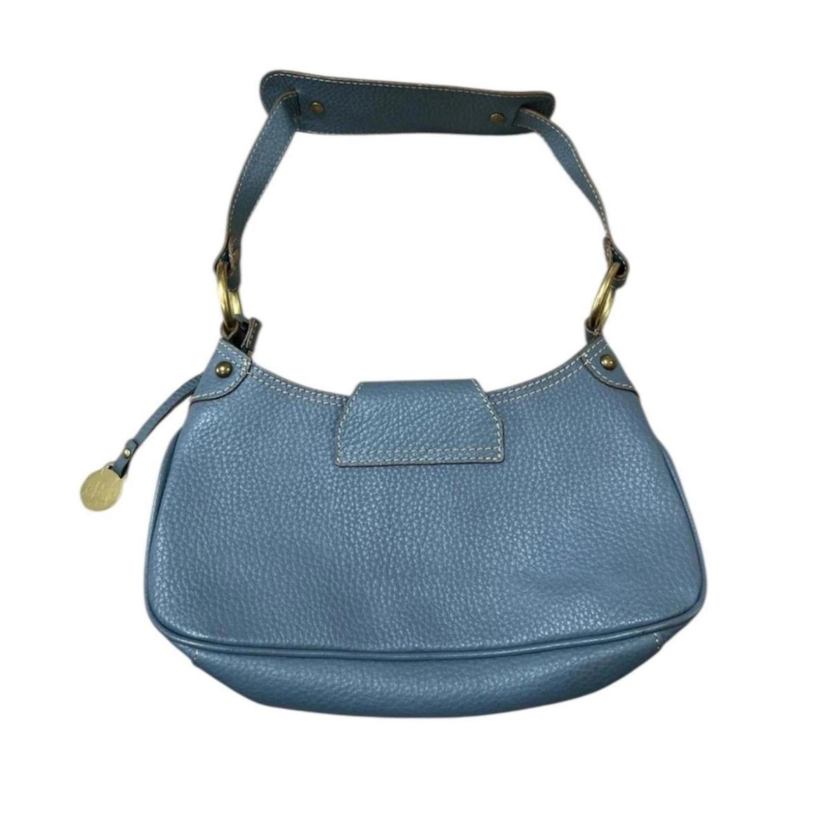 Other Leather y2k whimsy goth style vintage blue shoulder bag Size ONE SIZE - 3 Thumbnail