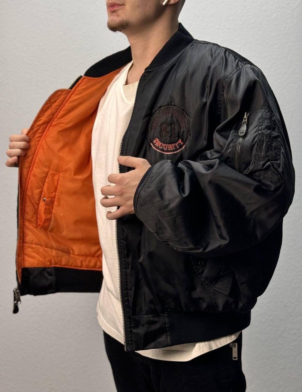 Vintage Okamoto Security MA1 Bomber Jacket Faded Size US L / EU 52-54 / 3 - 15 Thumbnail