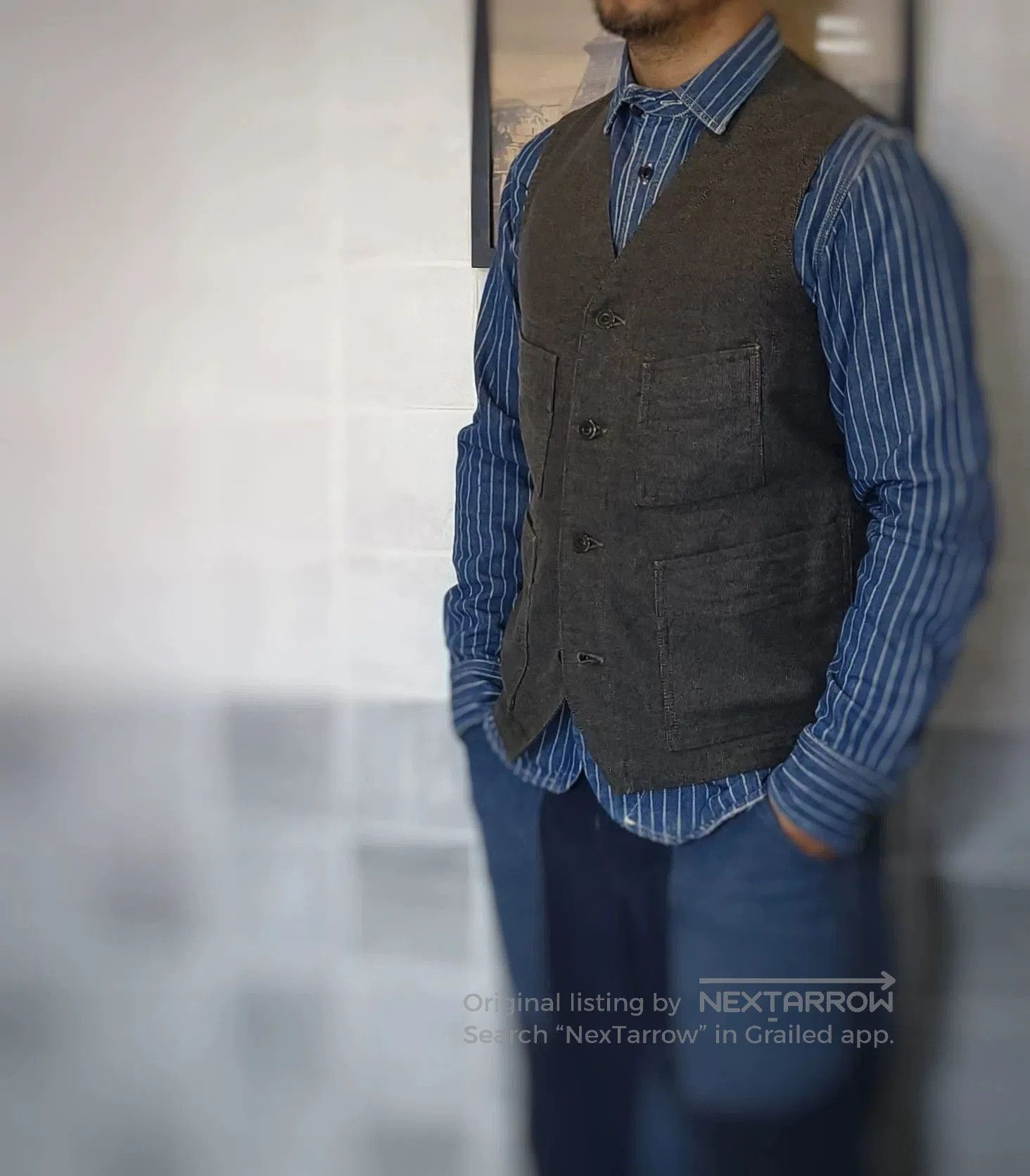 Warehouse & Co. Freewheelers Warehouse Striped Vest. Size US M / EU 48-50 / 2 - 1 Thumbnail