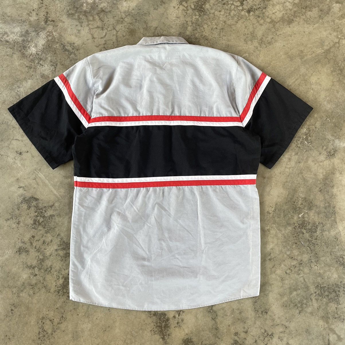 Japanese Brand × Vintage 🔥🔥🇺🇸Red Kap Stripes Pocket Patchworks Workers Buttons Shirts Size US L / EU 52-54 / 3 - 2 Thumbnail