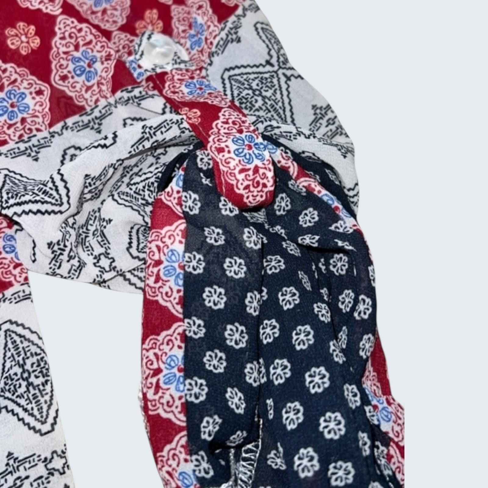 Other American Rag Womens Mixed Print Roll Tab Sleeve Large NWT Size L / US 10 / IT 46 - 5 Thumbnail