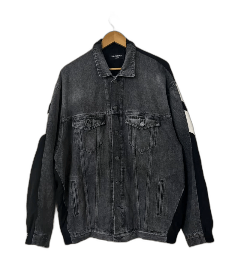 Balenciaga Balenciaga Denim Jacket with Color Block Design Size US L / EU 52-54 / 3 - 1 Thumbnail