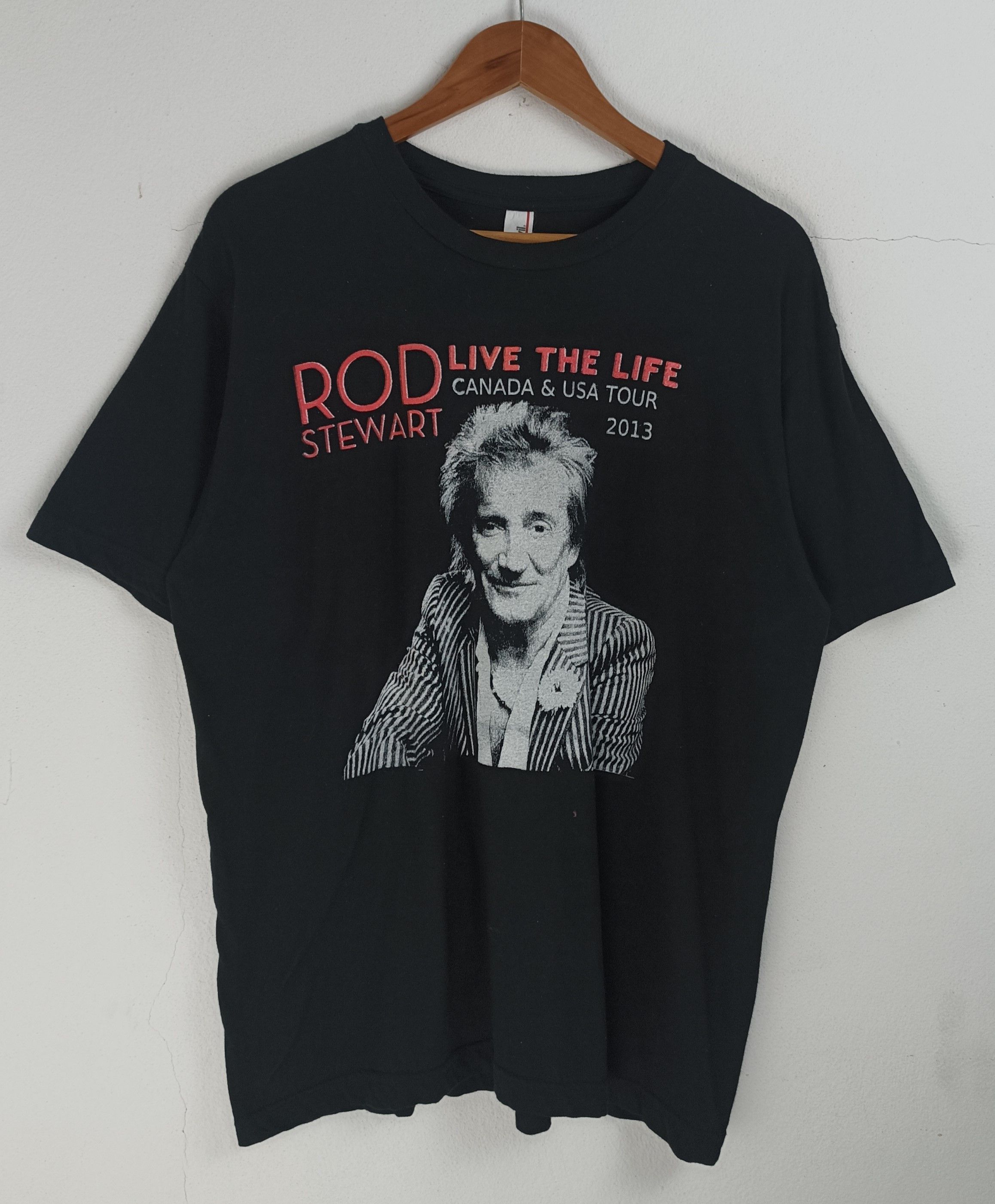 Band Tees VINTAGE '13 ROD STEWART USA CANADA TOUR TEE jagger sting Size US L / EU 52-54 / 3 - 3 Thumbnail