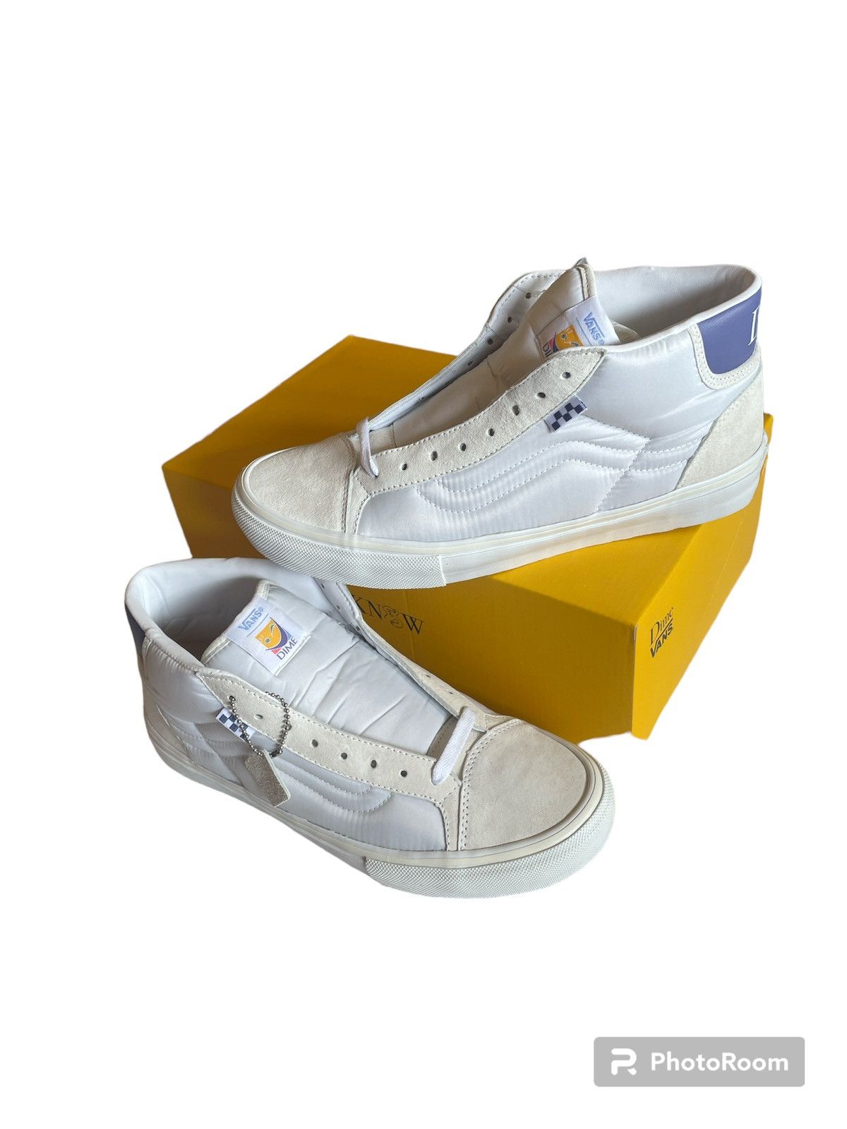 image of Dime Mid Skool Shoes in White, Men's (Size 11)