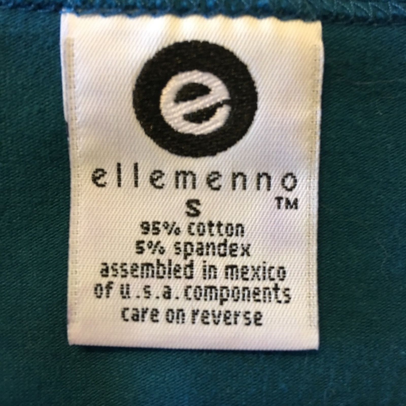 Vintage ellemenno turquoise blue 3/4 sleeve stretch top S Size S / US 4 / IT 40 - 6 Thumbnail