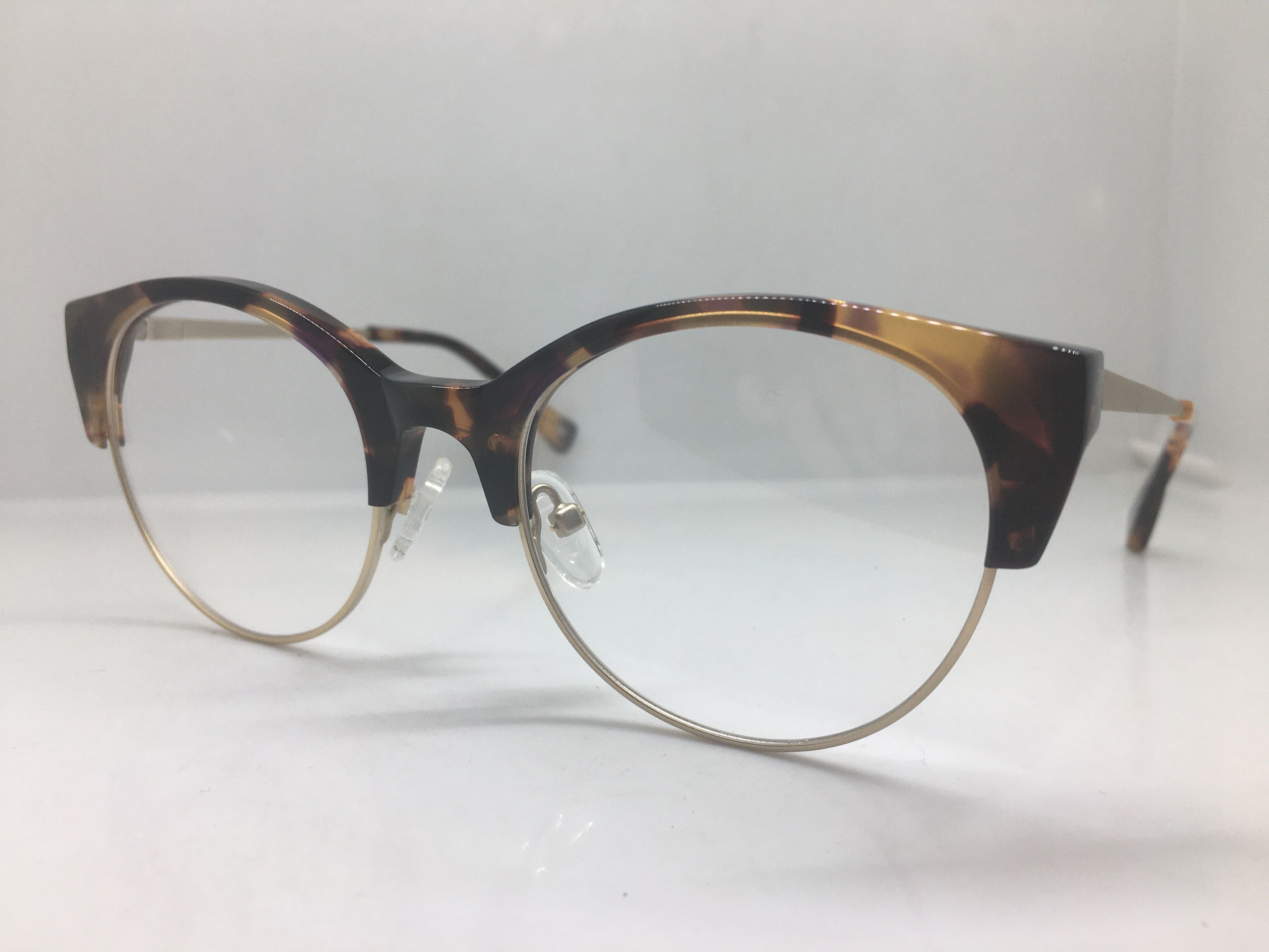 Other Mod Malcolm X TOrtoise Gold Eyeglasses Frame Size ONE SIZE - 3 Thumbnail