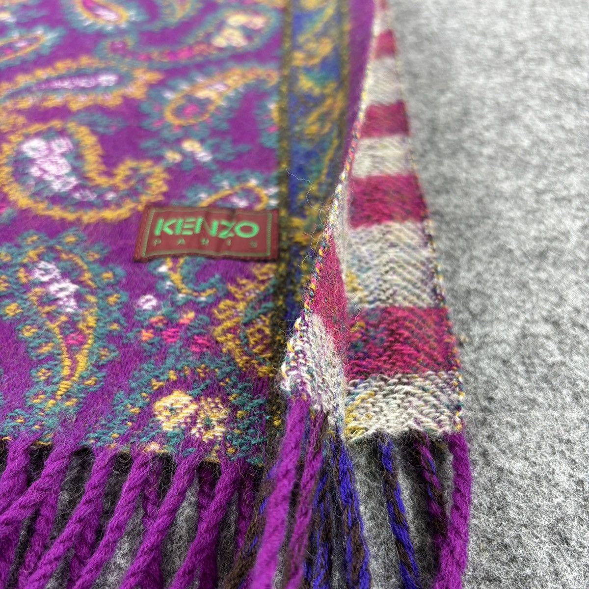 Kenzo × Vintage Kenzo Scarf # D774 # Muffler # Neckwear Size ONE SIZE - 3 Thumbnail