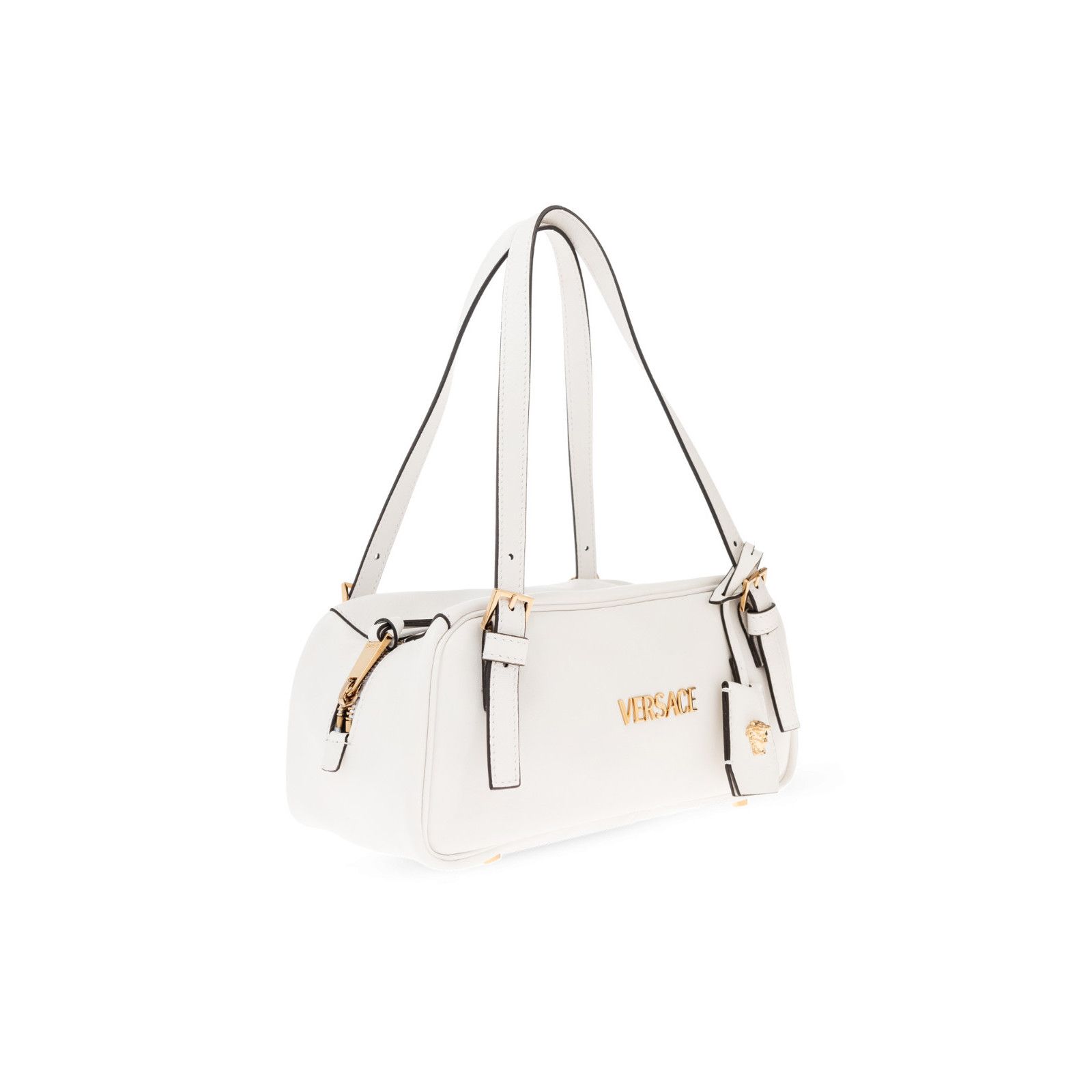 Versace VERSACE Tag Bowling White Leather Shoulder Bag New & Authent Size ONE SIZE - 3 Thumbnail