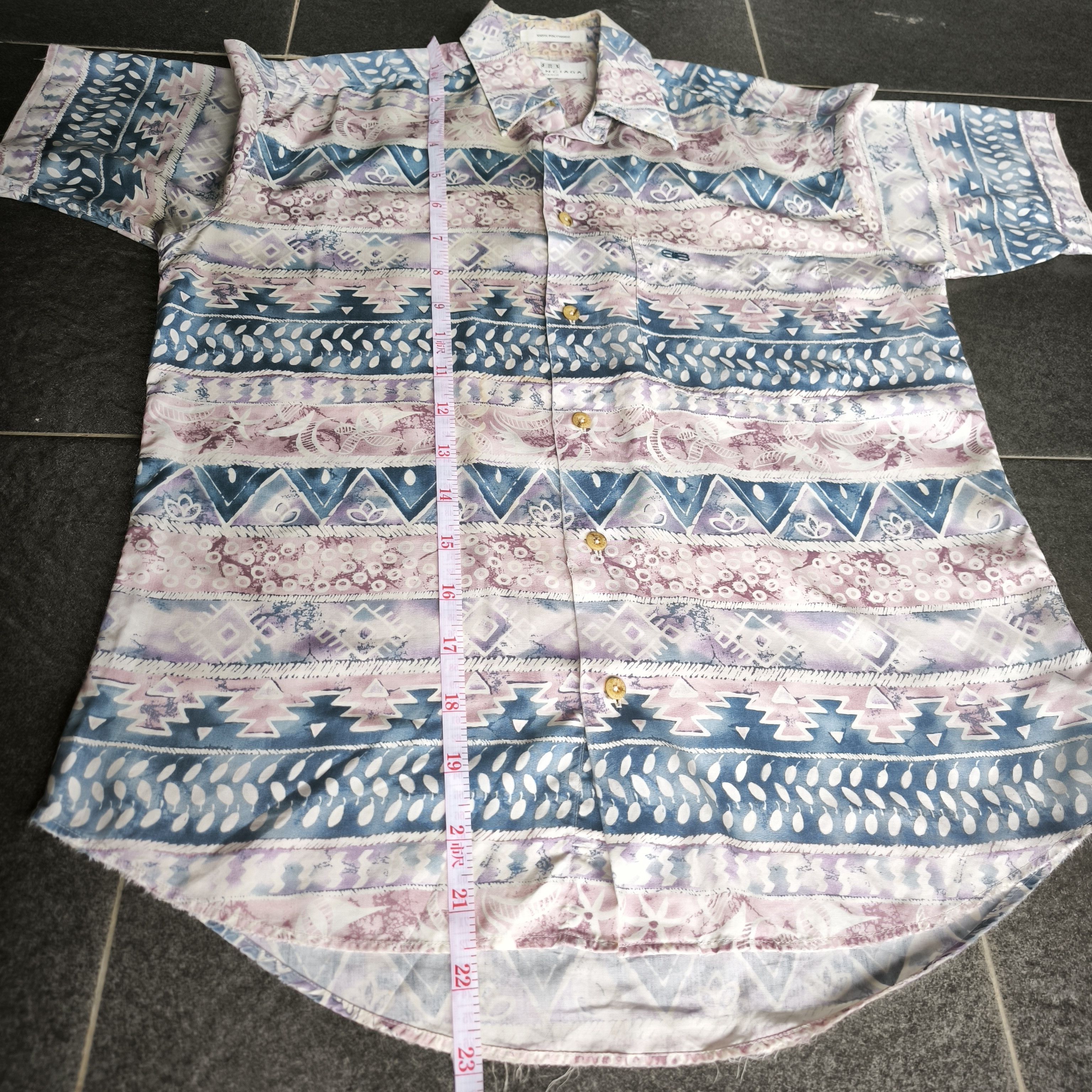 Balenciaga Vintage Balenciaga Pattern Shirt Size US S / EU 44-46 / 1 - 12 Thumbnail