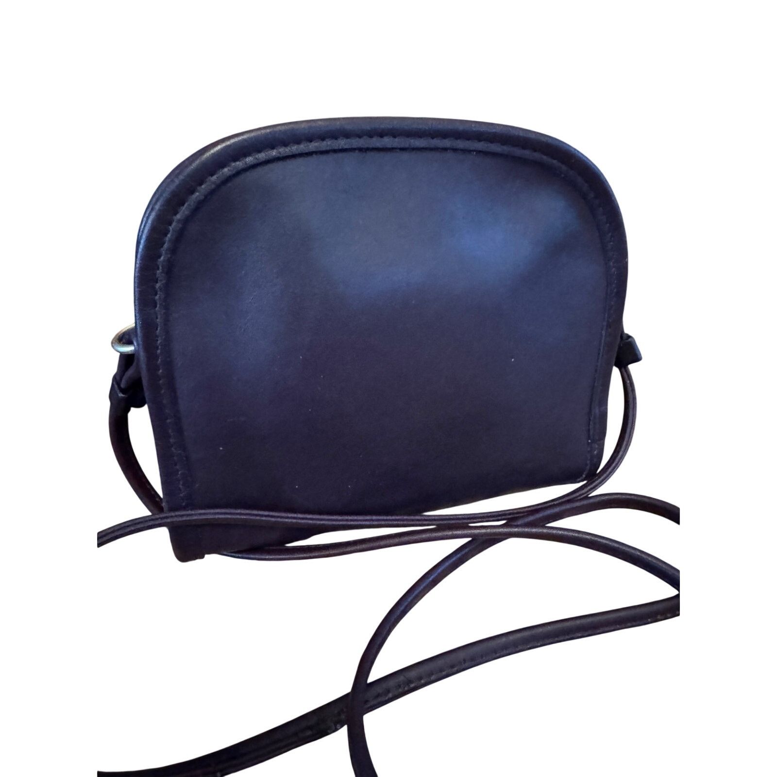 Coach RARE Vintage Coach Abbie Zip Crossbody – Dark Purple Leather Size ONE SIZE - 4 Thumbnail