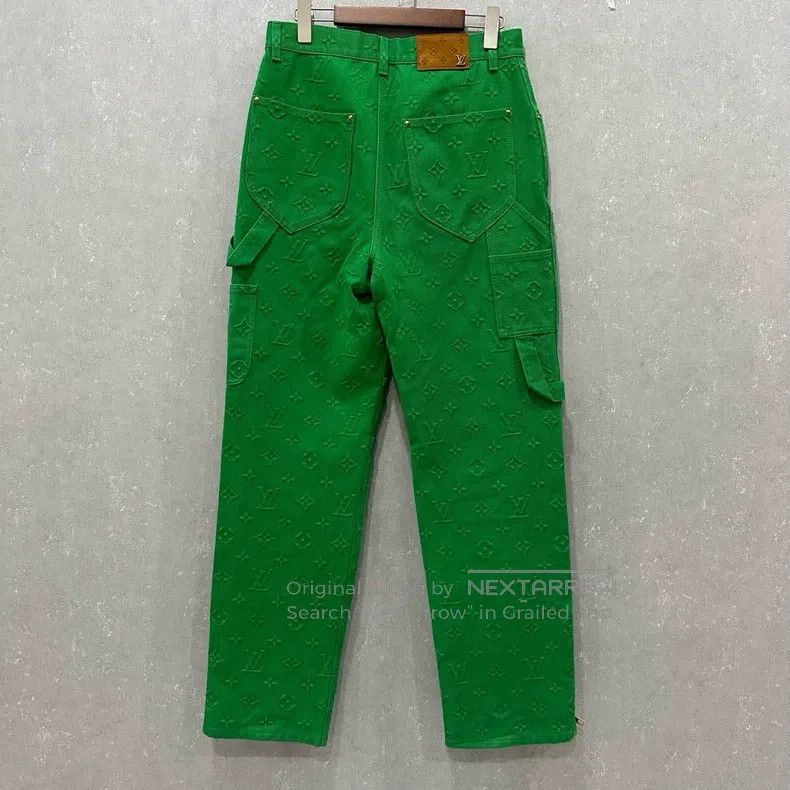 Louis Vuitton Louis Vuitton Green Logging Pants Size US 30 / EU 46 - 2 Thumbnail