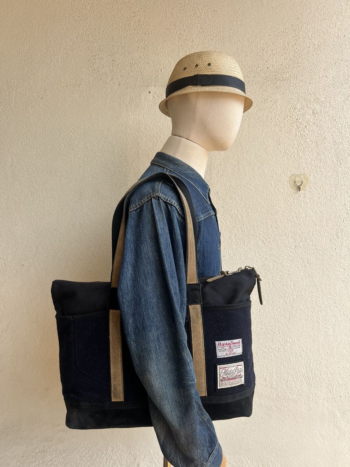 Fred Perry VTG Masterpiece X Fred Perry X Harris Tweed Patina Tote Bag Size ONE SIZE - 1 Thumbnail